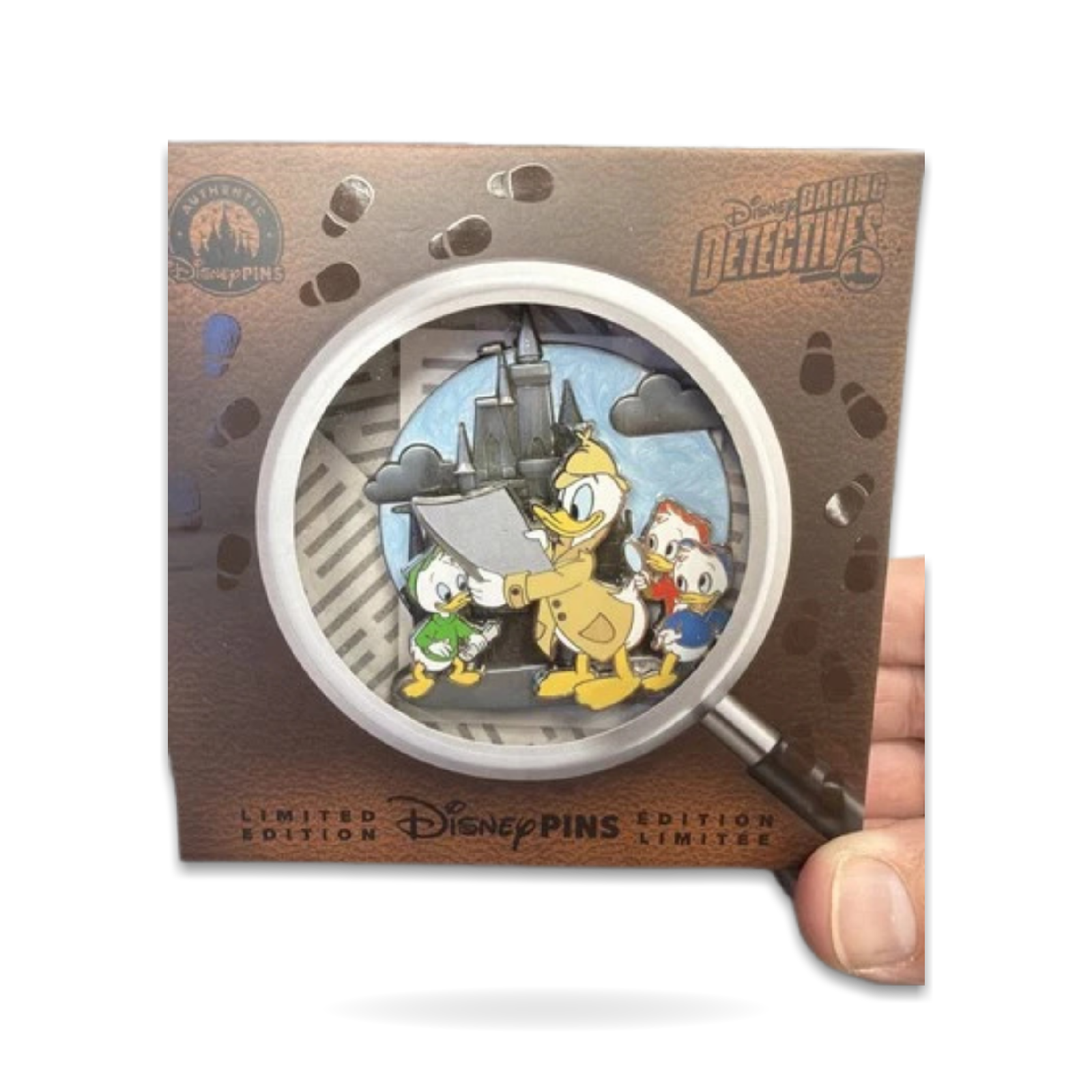 Daring Detectives Donald Castle Mini Jumbo Trading Pin