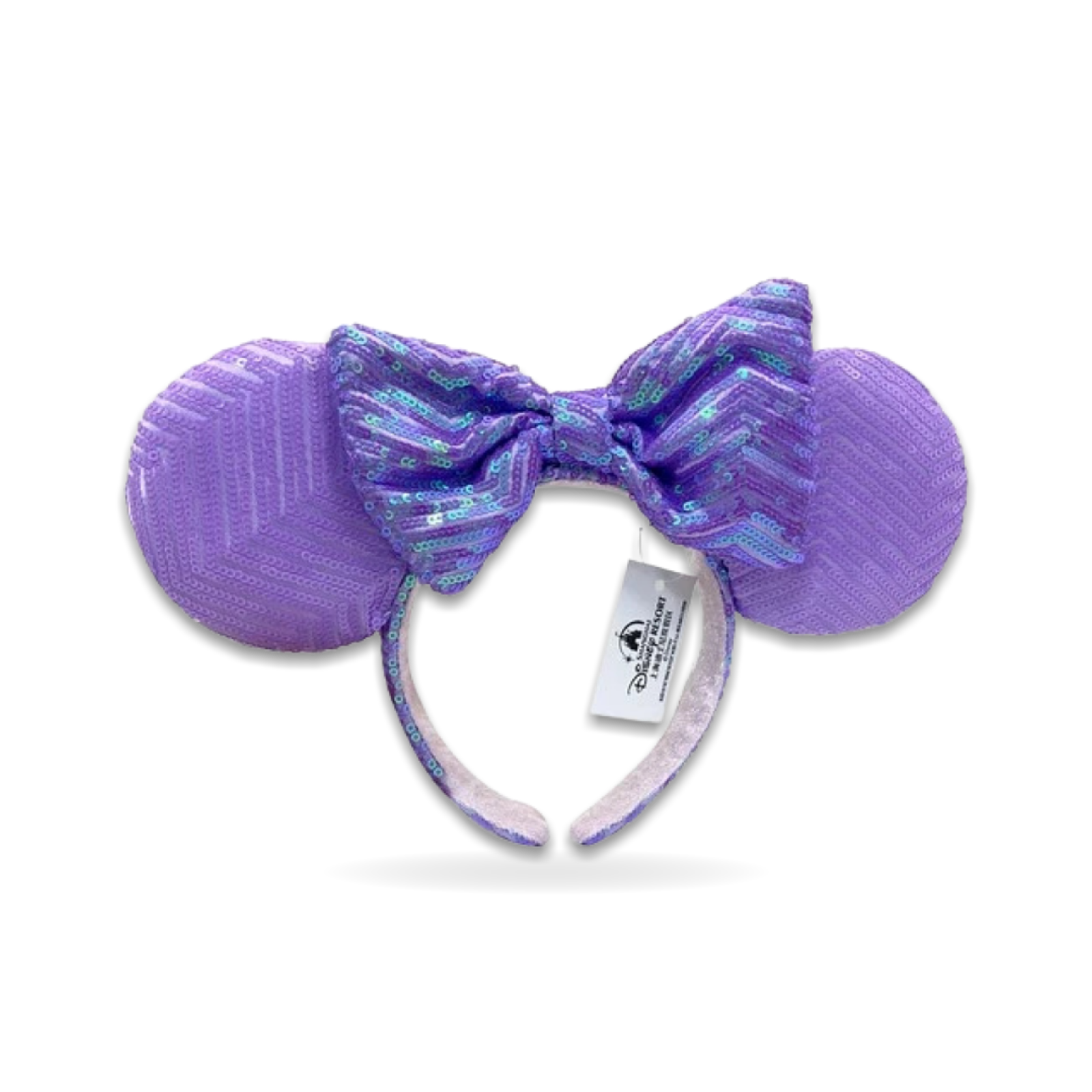 Theme Minnie Iridescent Purple Lavender Sparkle Ears Spring Ear Headwear