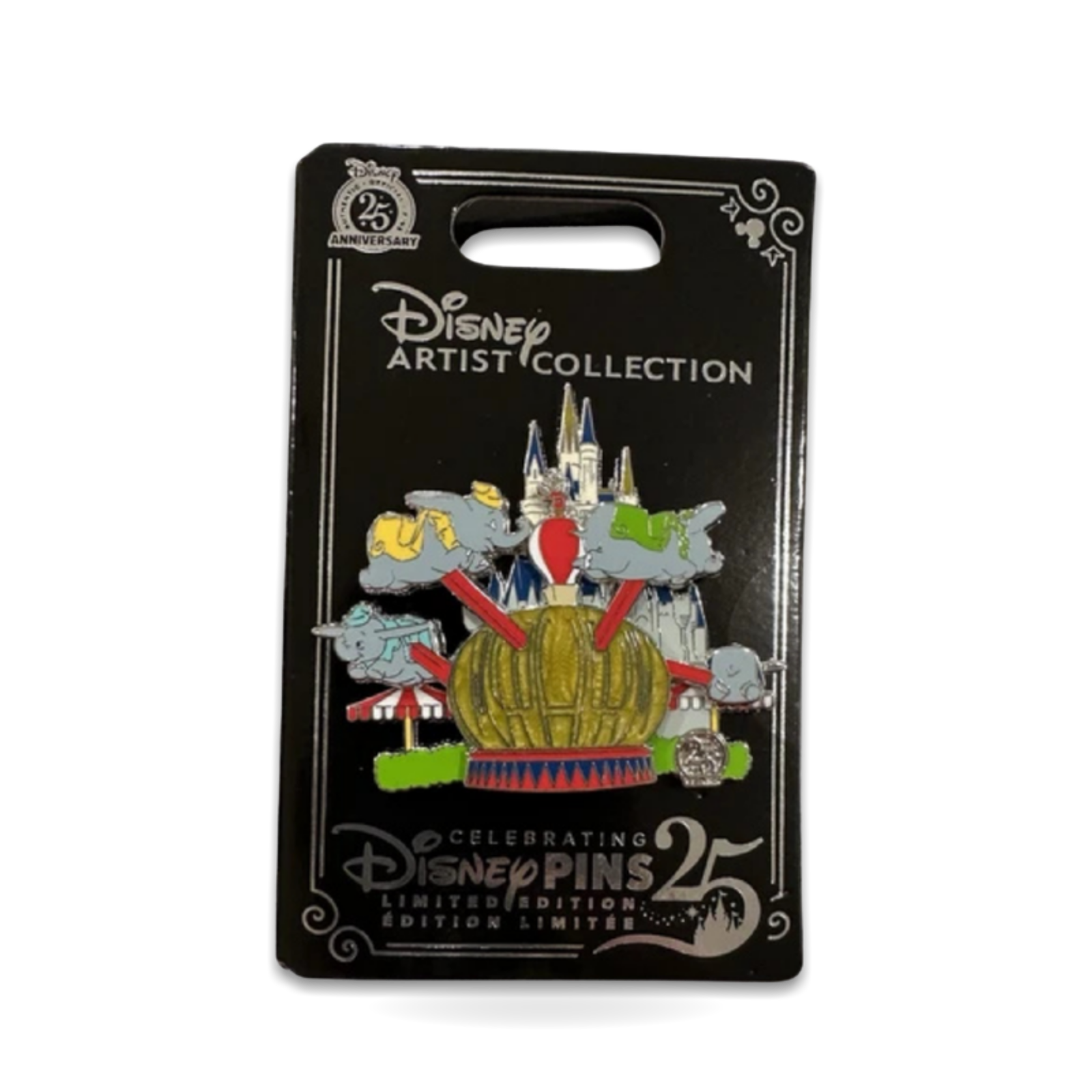 Dumbo Flying Elephant Castle Maria Stuckey Artist Limited Edition 1500 Trading Pin