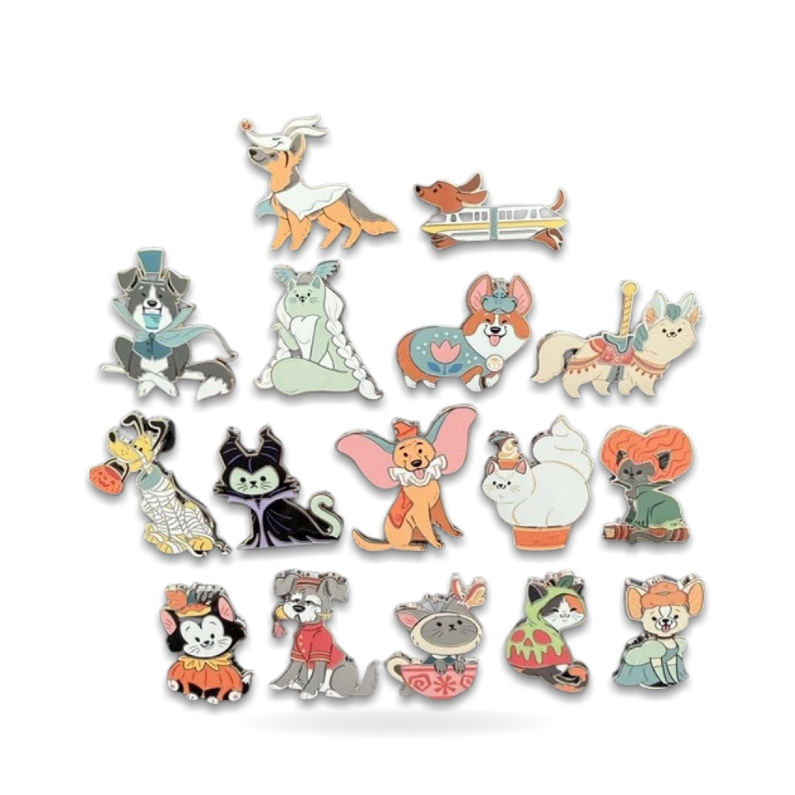 Cats Dogs Halloween Mystery Full Set Trading Pin