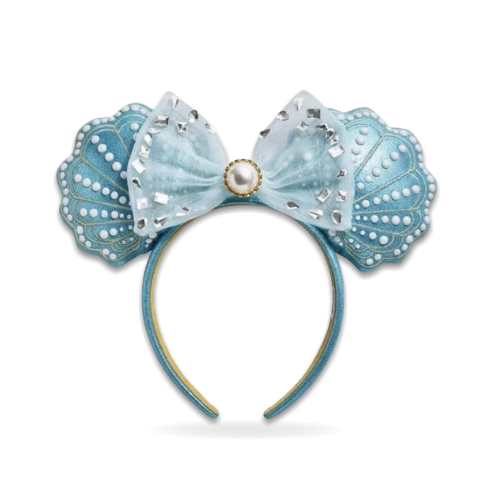 Bauble Bar Shell Light Blue Minnie Mouse NWTs Ear Headwear