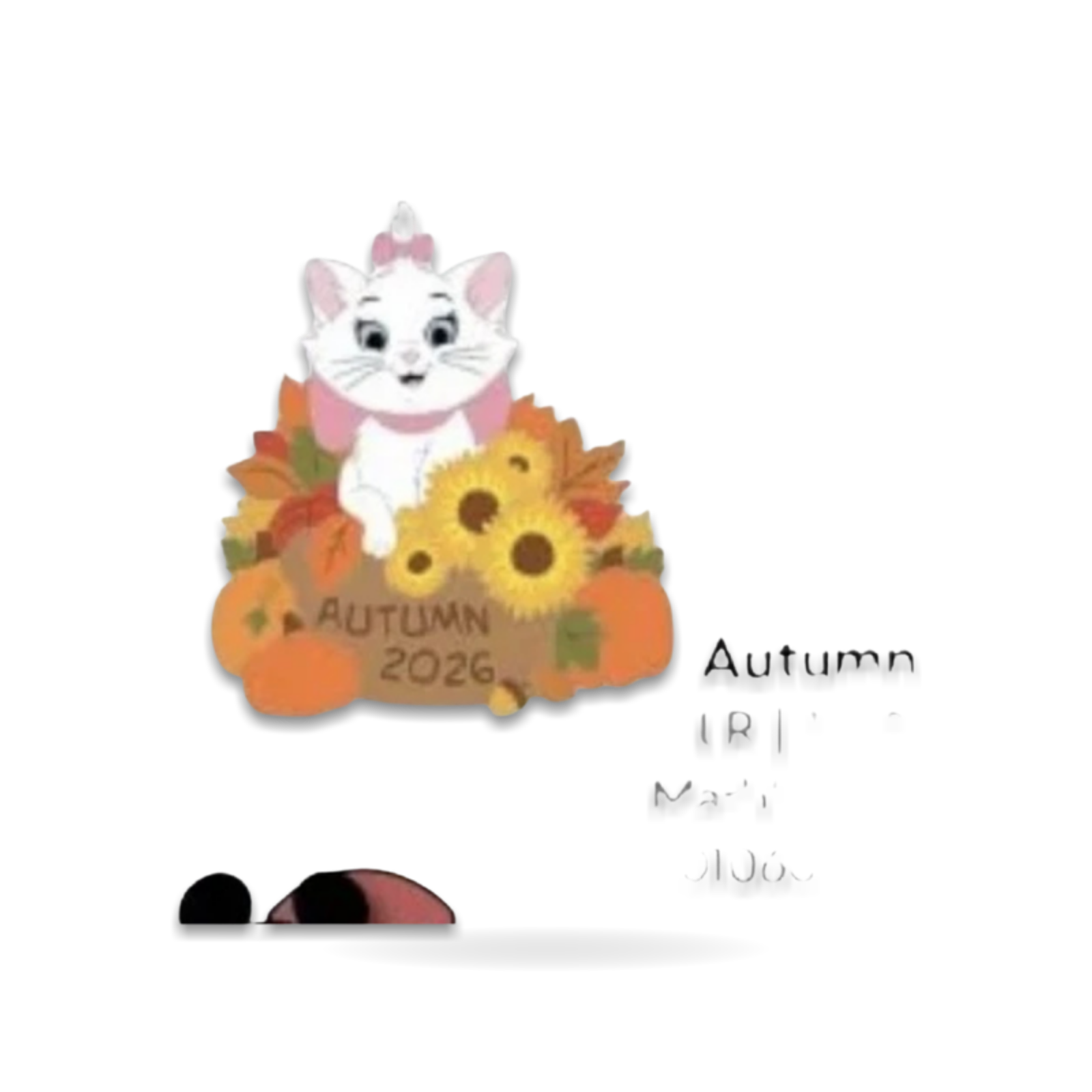 Marie Aristocats Autumn Limited Release Marbleized Fill Trading Pin