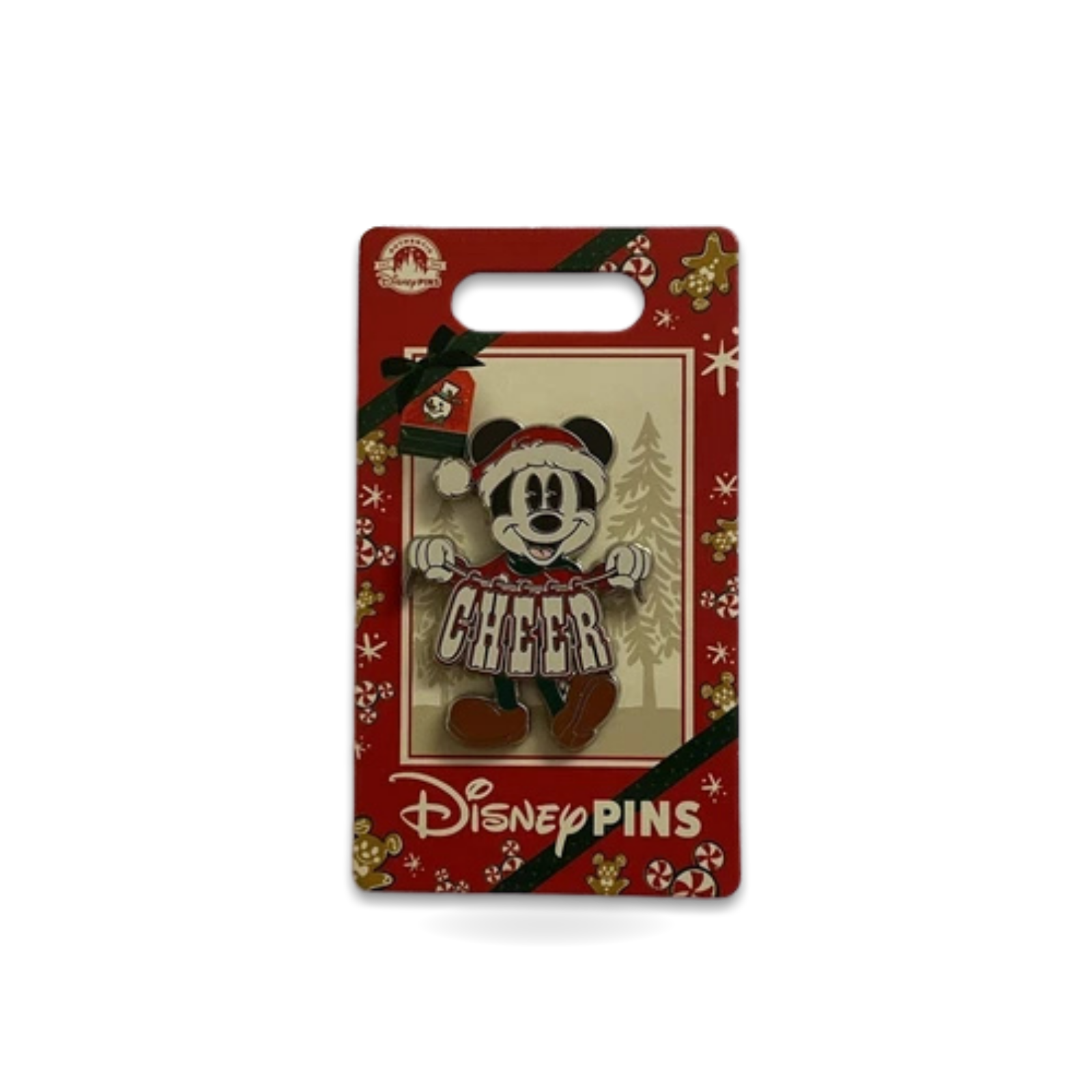 Christmas Holiday Mickey Mouse Cheer Trading Pin