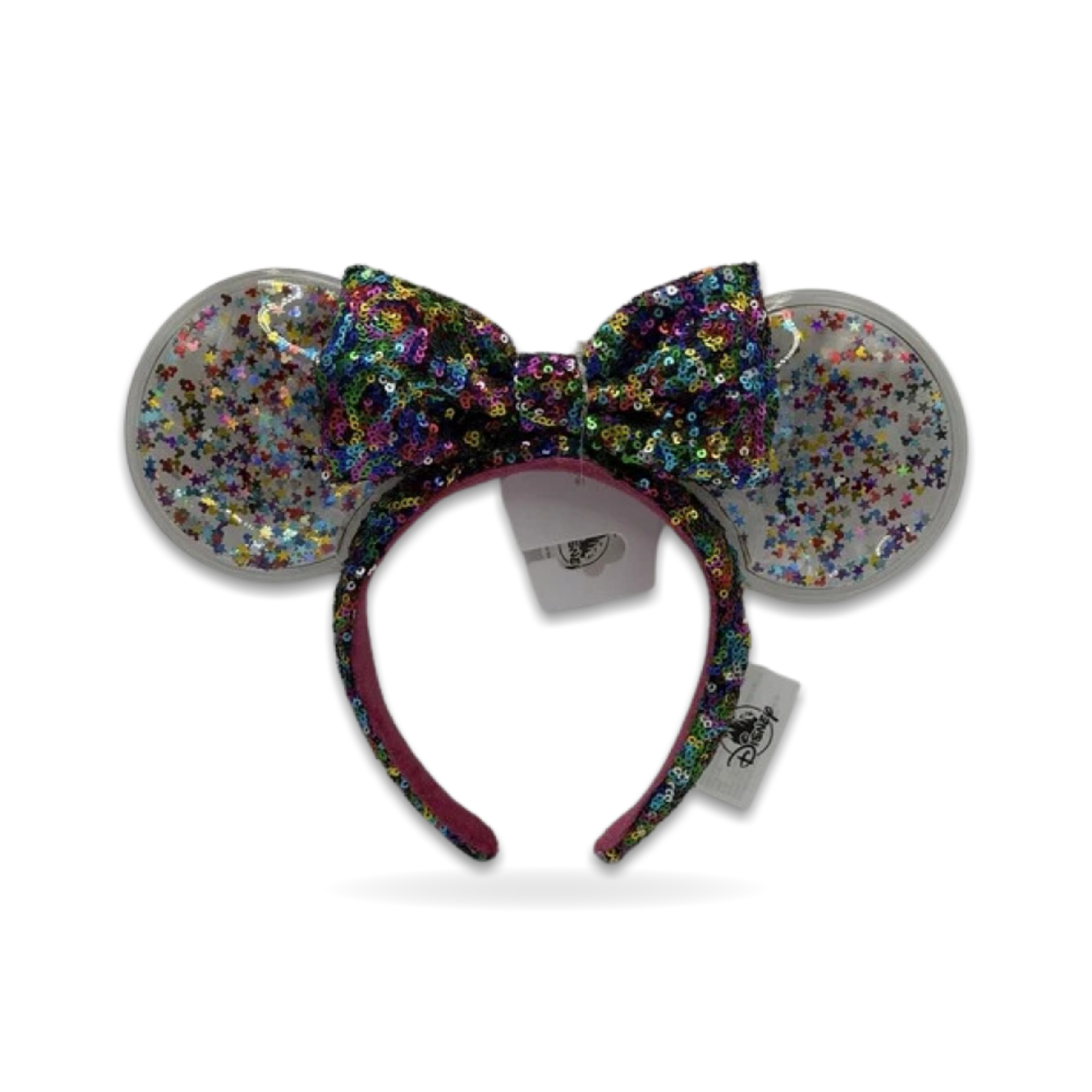 Minnie Mouse Rainbow Sequin Star Confetti Ear Headwear