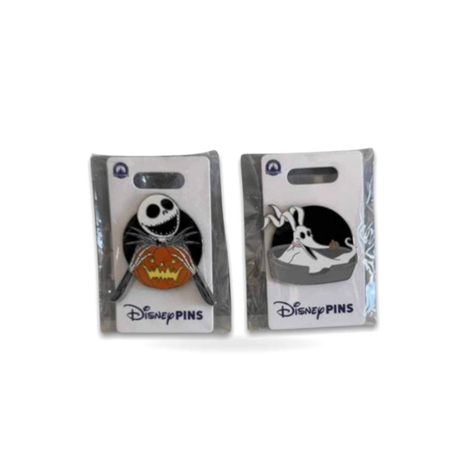 Nightmare Before Christmas 2 Set Jack Skellington Zero Trading Pin