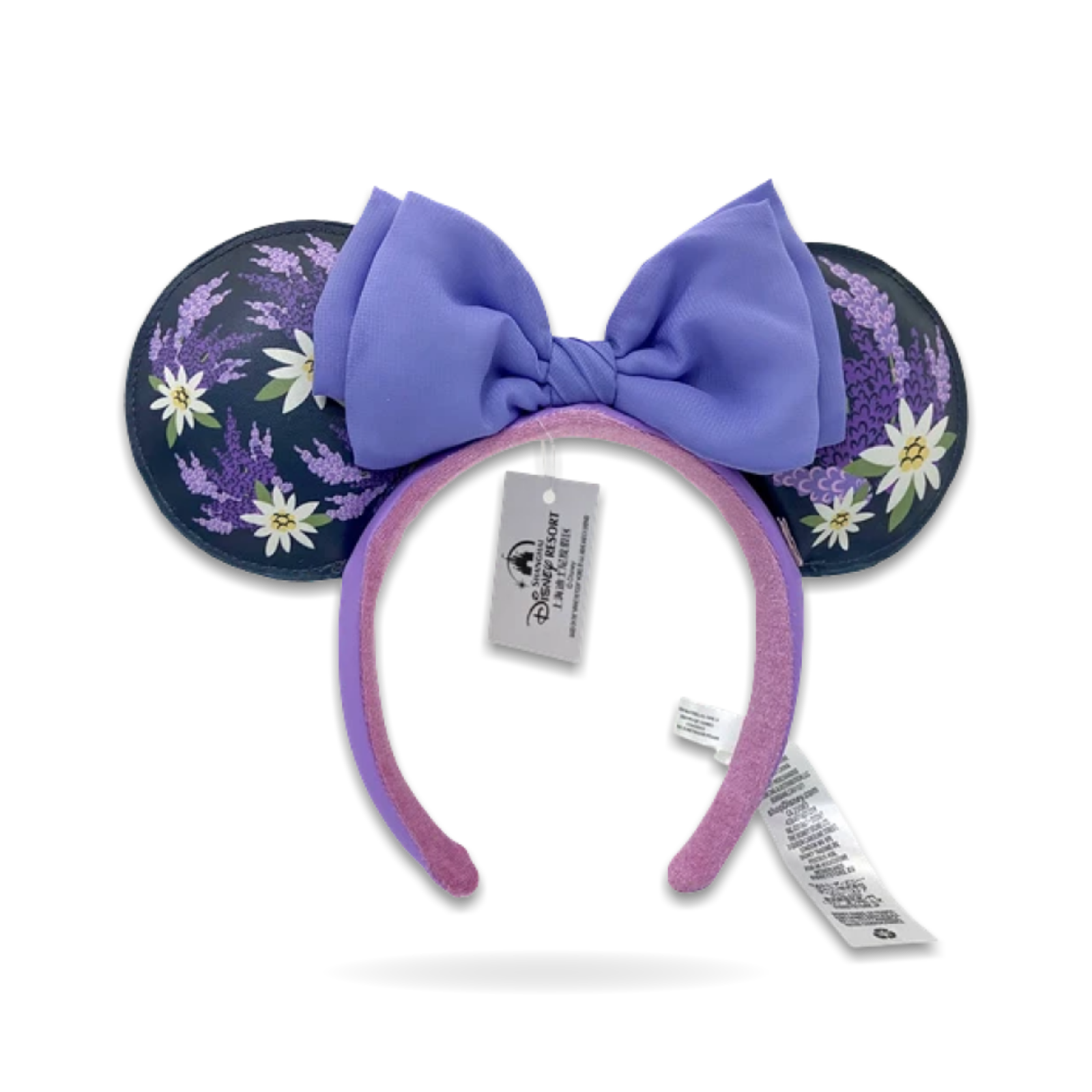 Minnie Ears Lavender Purple Floral Flower Ear Headwear