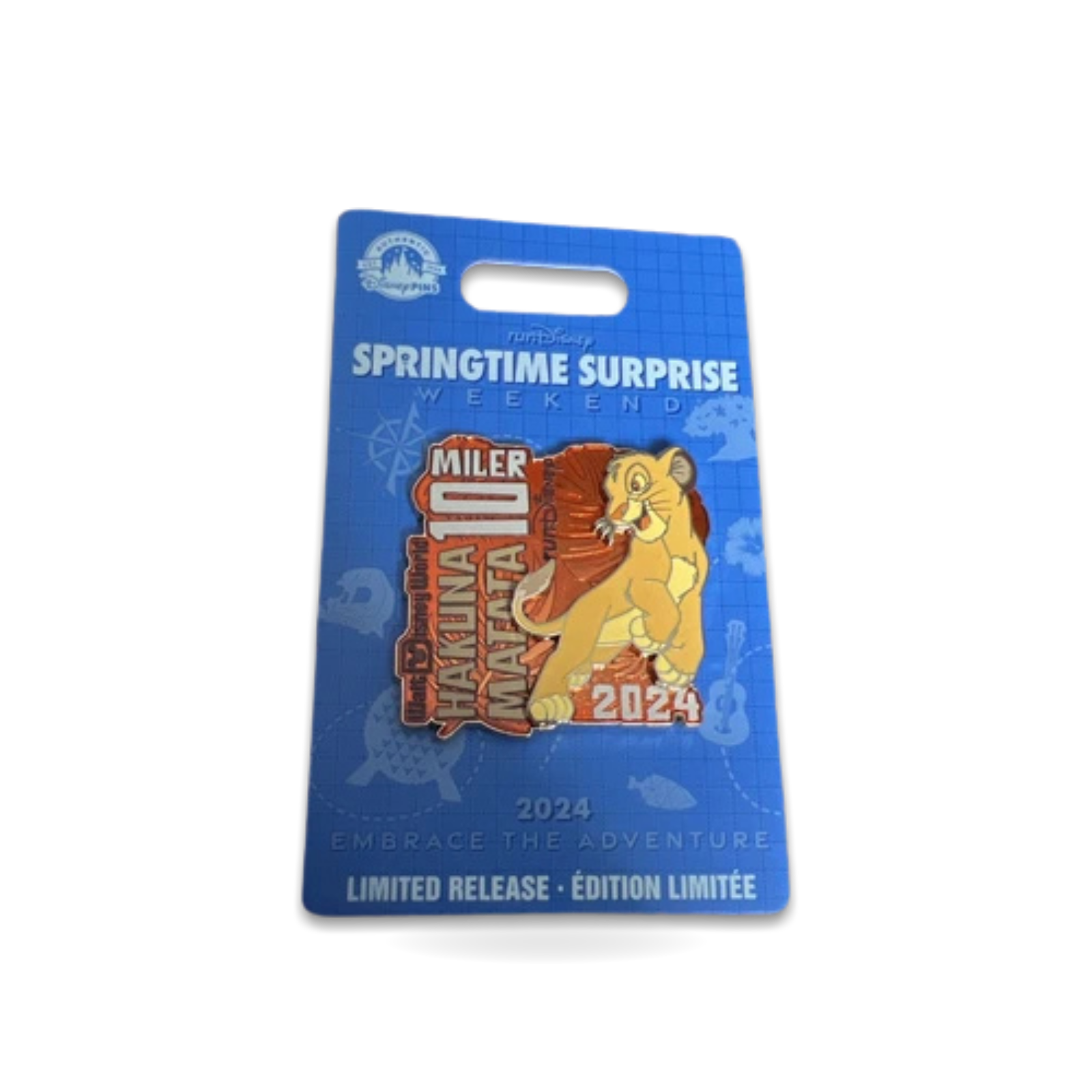 RunDisney Springtime Surprise 10 Miler Logo Trading Pin