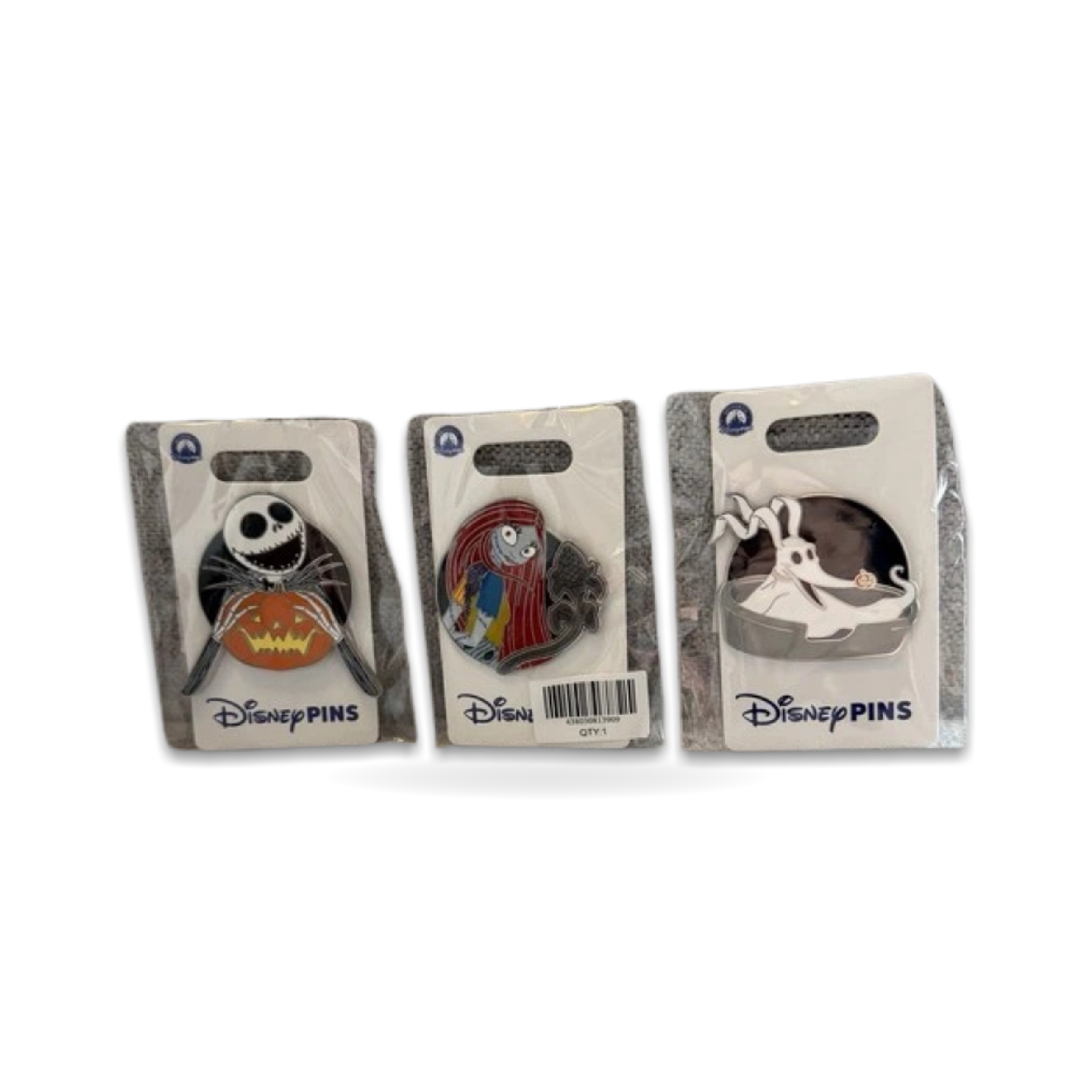 Nightmare Before Christmas Set Jack Sally Zero Trading Pin