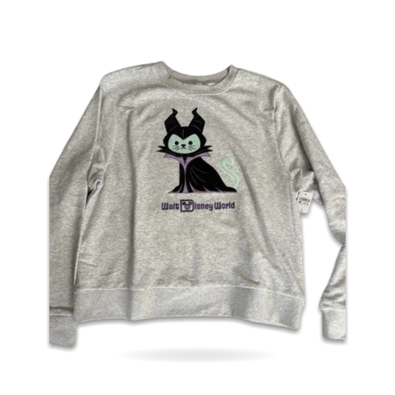 Halloween Maleficent Cat Pullover Large Sweatshirt