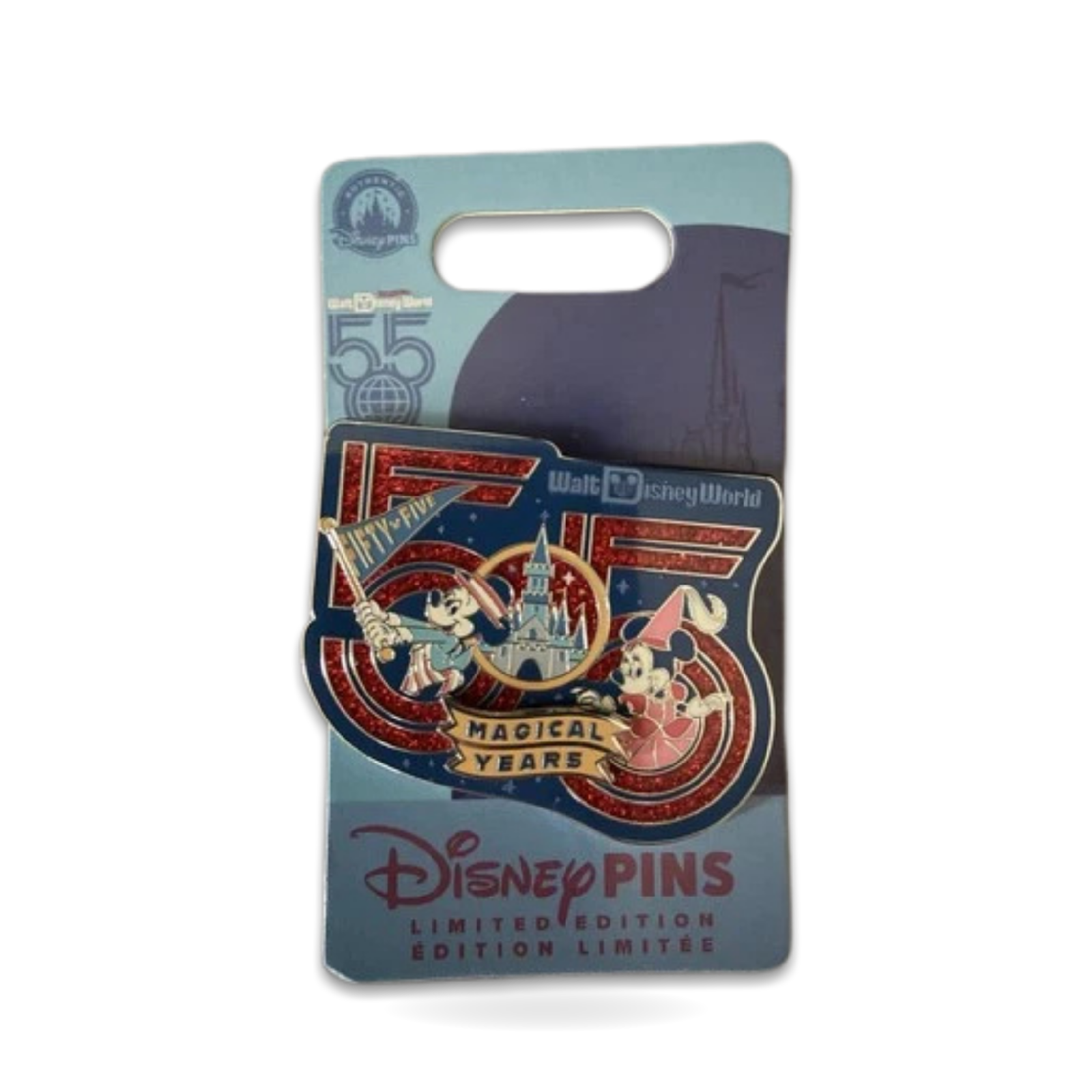 55th Anniversary 55 Years Mickey Minnie Trading Pin