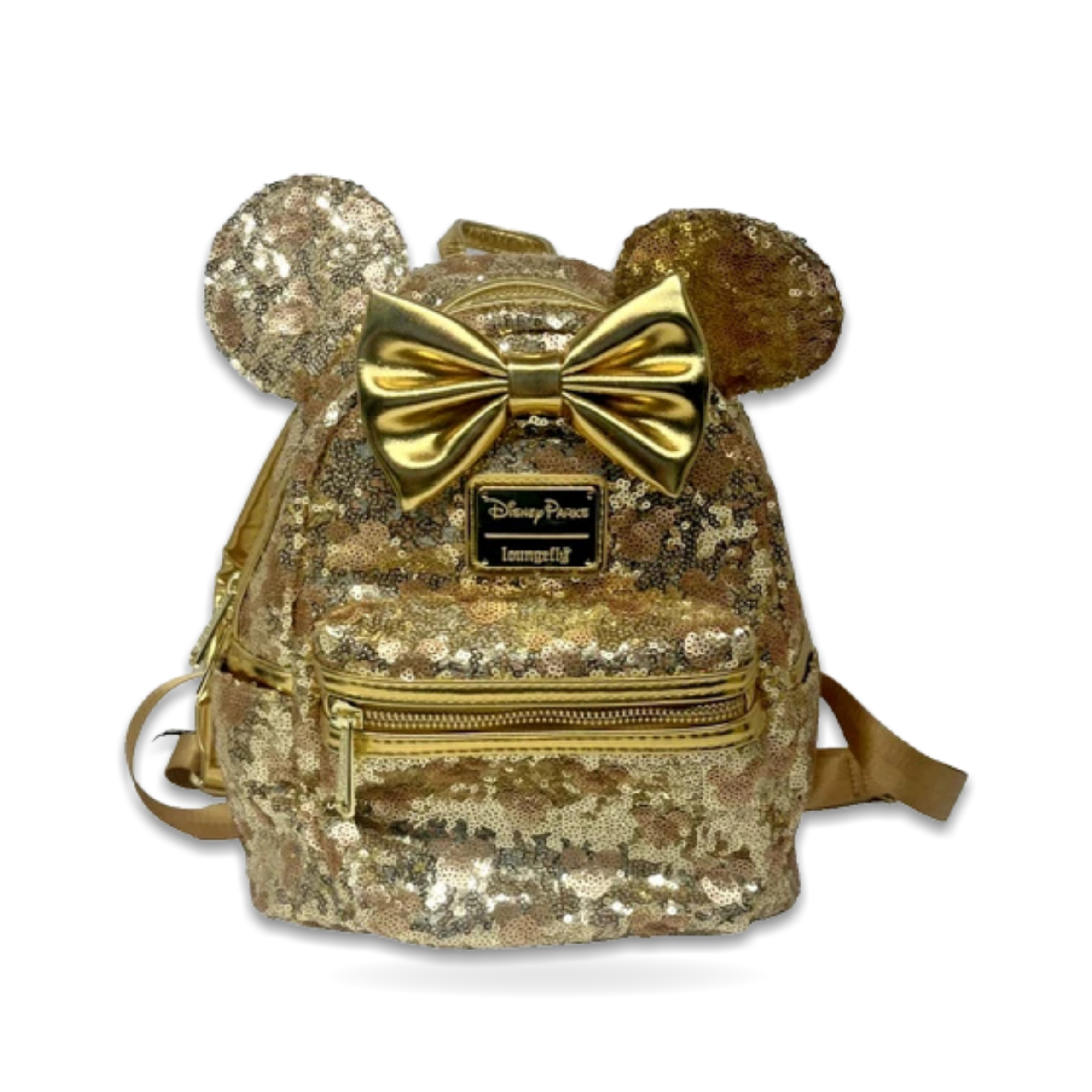 Minnie gold sequin bow mini backpack