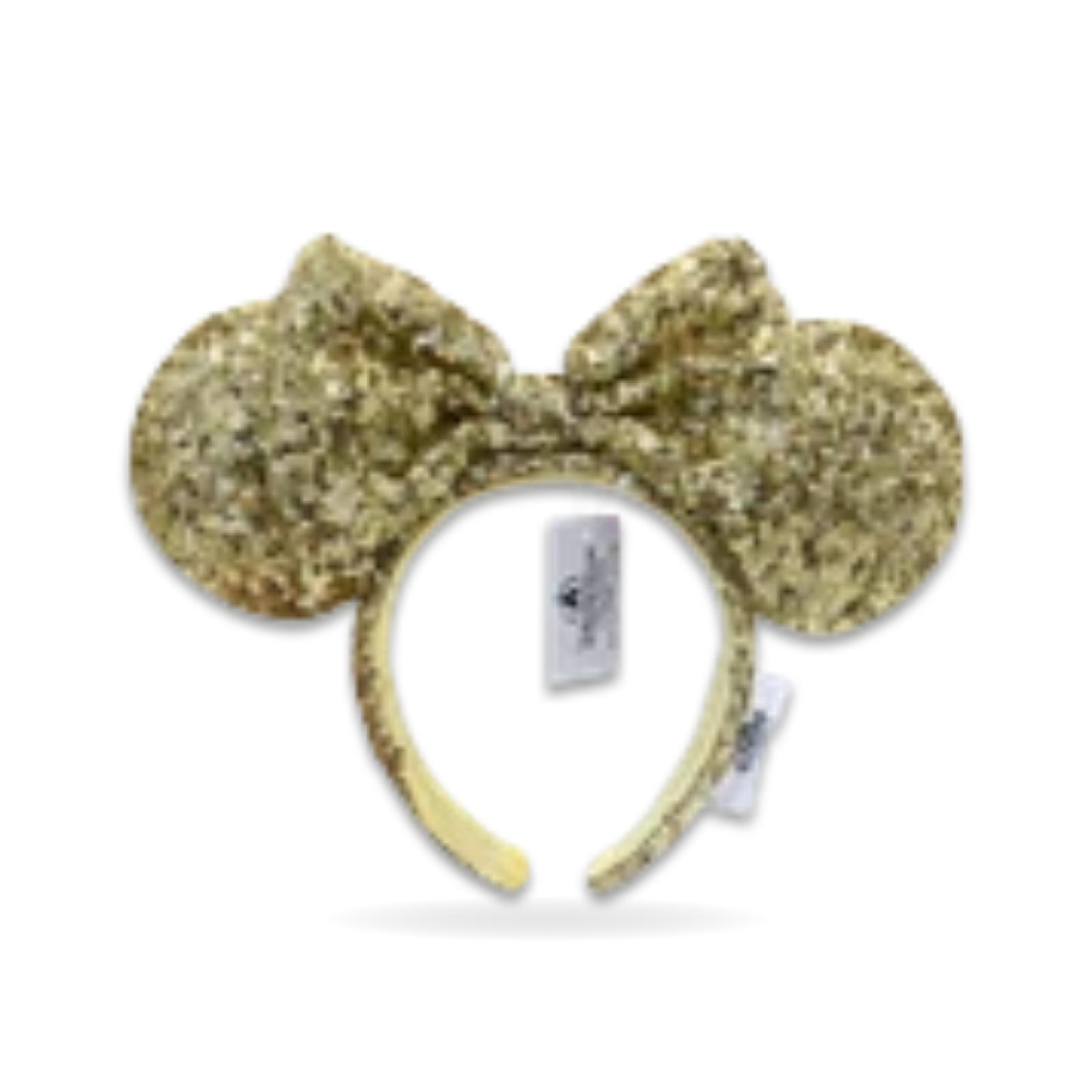 Anniversary Minnie Mouse Ears Gold Sequins Bow Mickey Ear Headwear