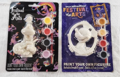 Epcot Festival Of Paintable Prize Lot Figure