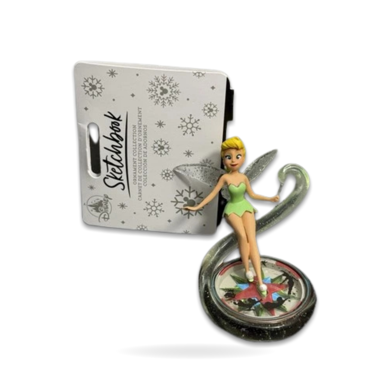 Sketchbook Christmas Peter Epcot Tinkerbell Neverland Seasonal Ornament