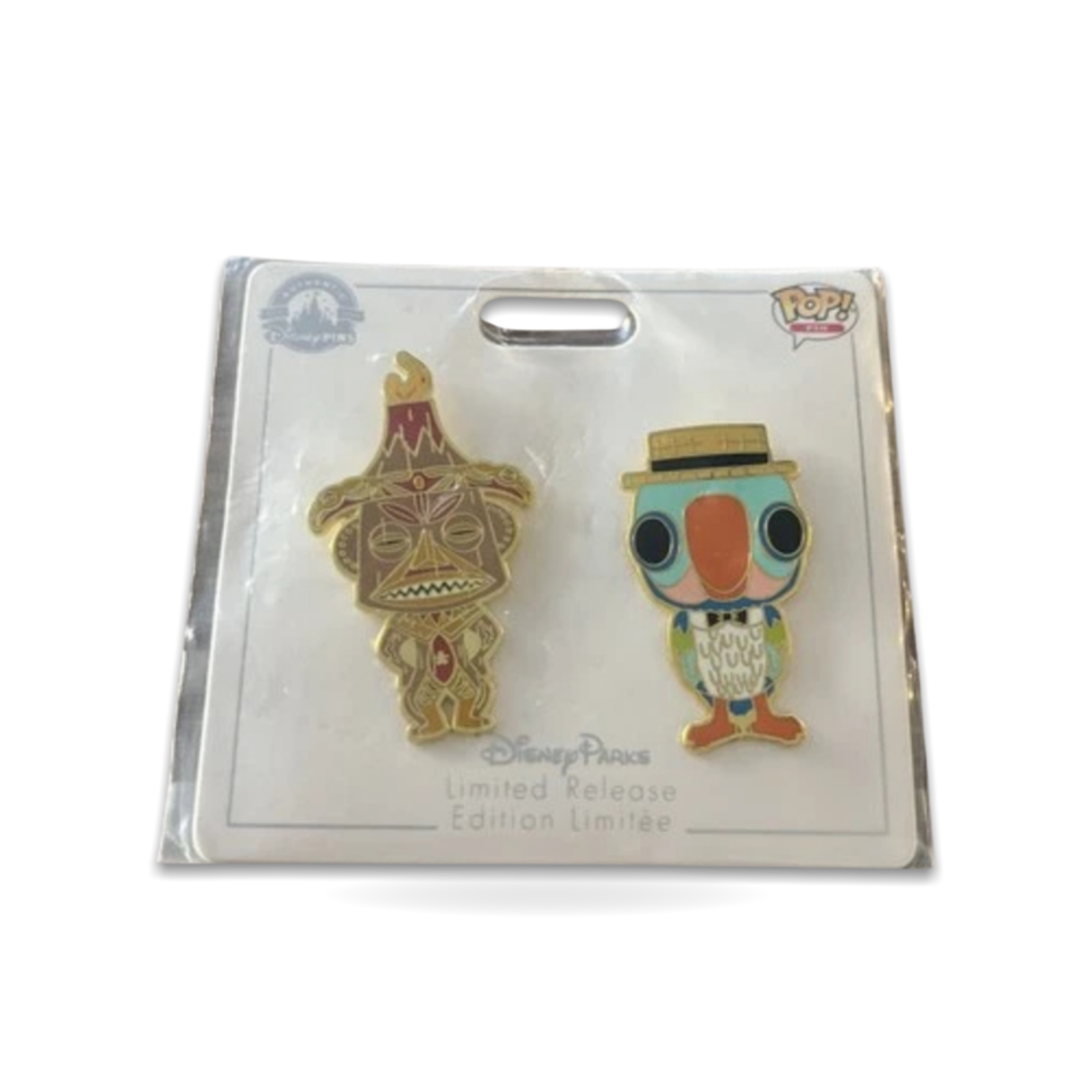 Enchanted Tiki Room Funko Pop Pele Barker Parrot 2 Set Limited Release Trading Pin