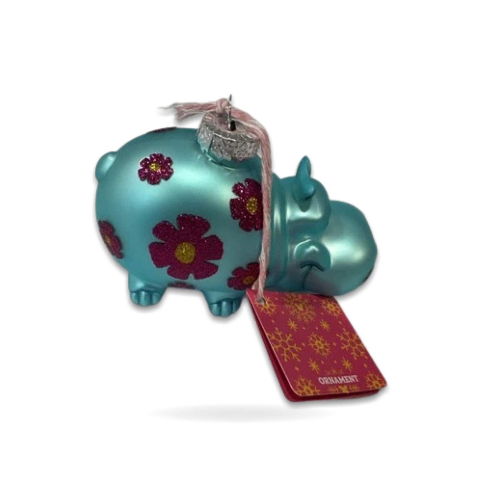 It’s Small World Hippo Hippopotamus Seasonal Ornament