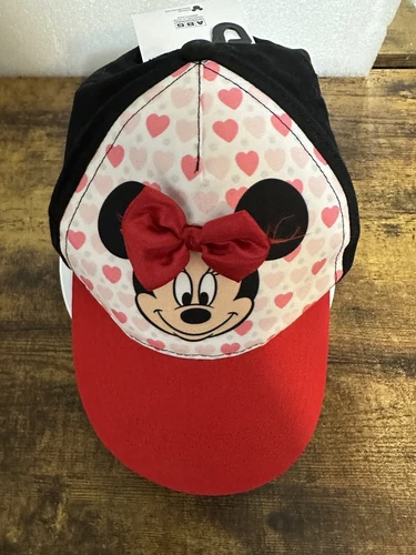 Girls Youth Hat with Bow Minnie Mouse