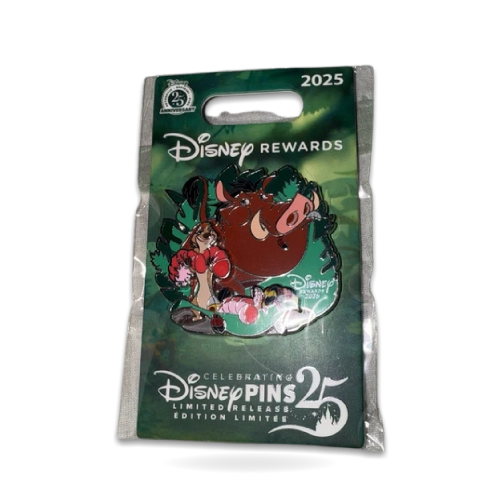 Lion King Timon Rewards 25th Anniversary Trading Pin