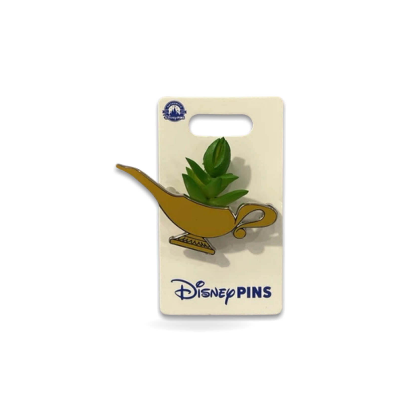 3D Succulent Planter Series Aladdin Genie's Lamp Trading Pin