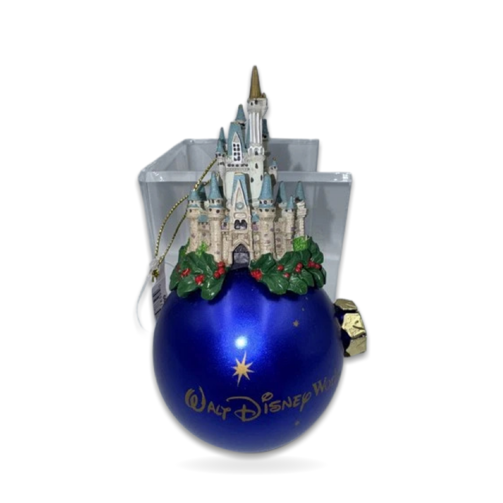 Cinderella’s Castle Christmas Bulb Blue Seasonal Ornament