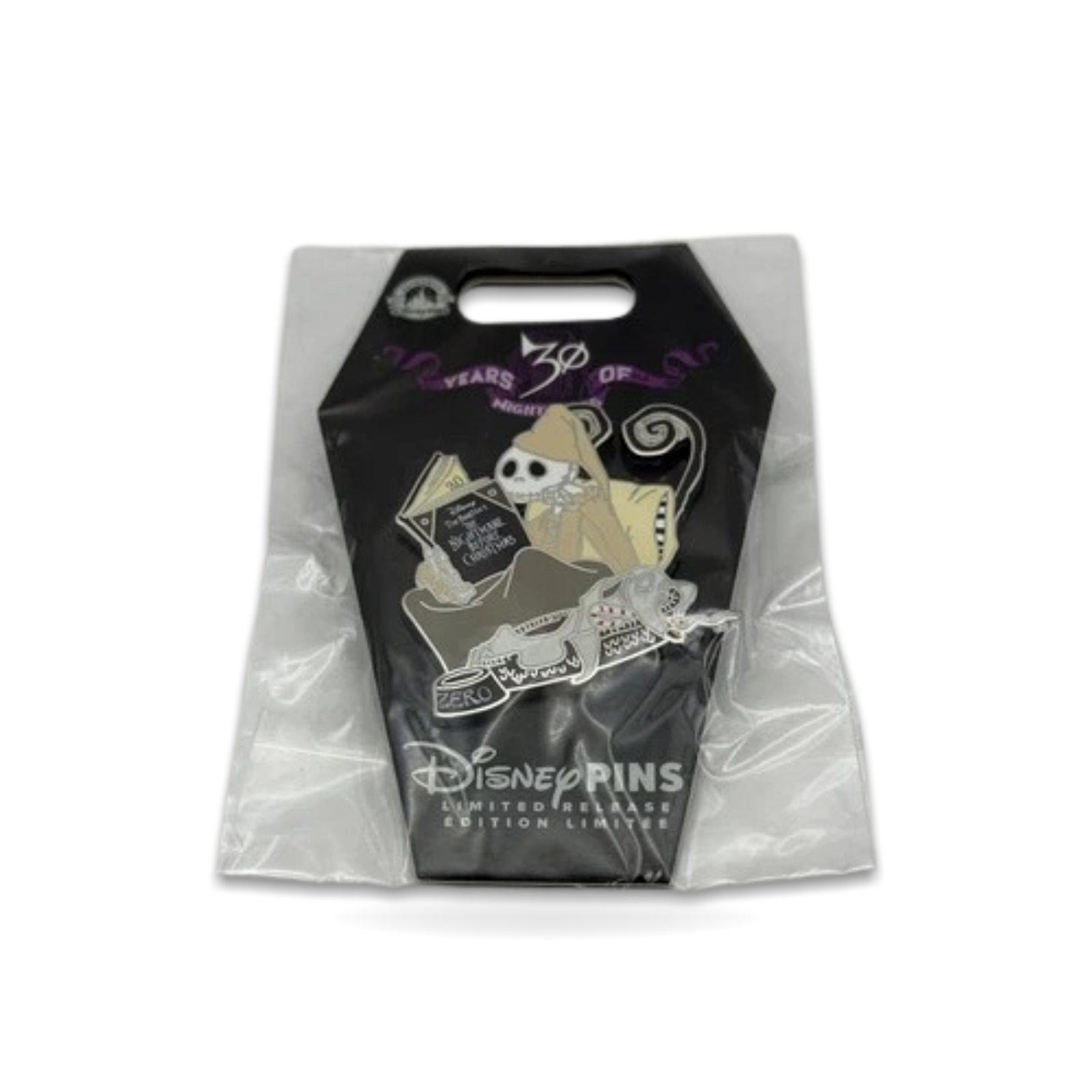 Nightmare Before Christmas Jack Zero 30th Anniversary Limited Release Trading Pin