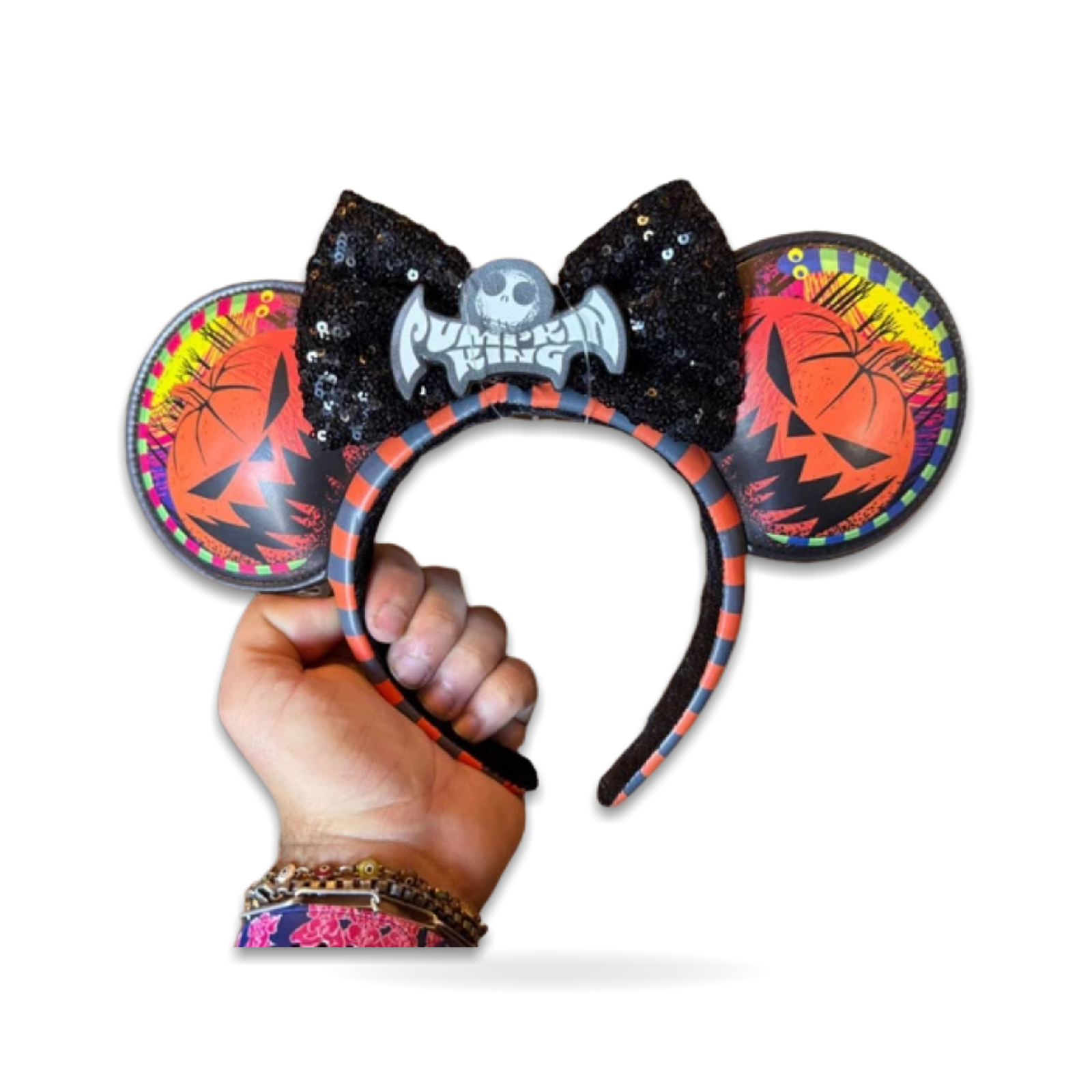 Jack Pumpkin King Before Christmas Minnie Ear Headwear