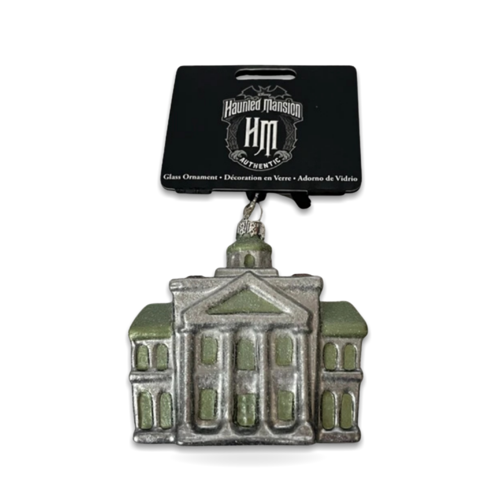 The Haunted Mansion Blown Glass Glittered Seasonal Ornament