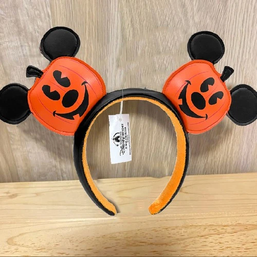 Pumpkin Jack-o'-Lantern Mickey Halloween Ear Headwear