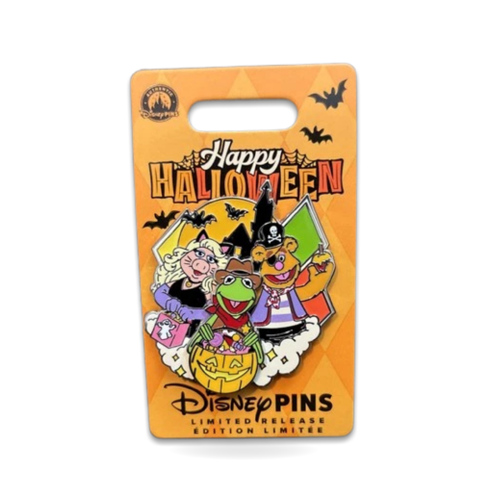 Happy Halloween the Muppets Kermit Fozzie Miss Piggy Limited Release Trading Pin
