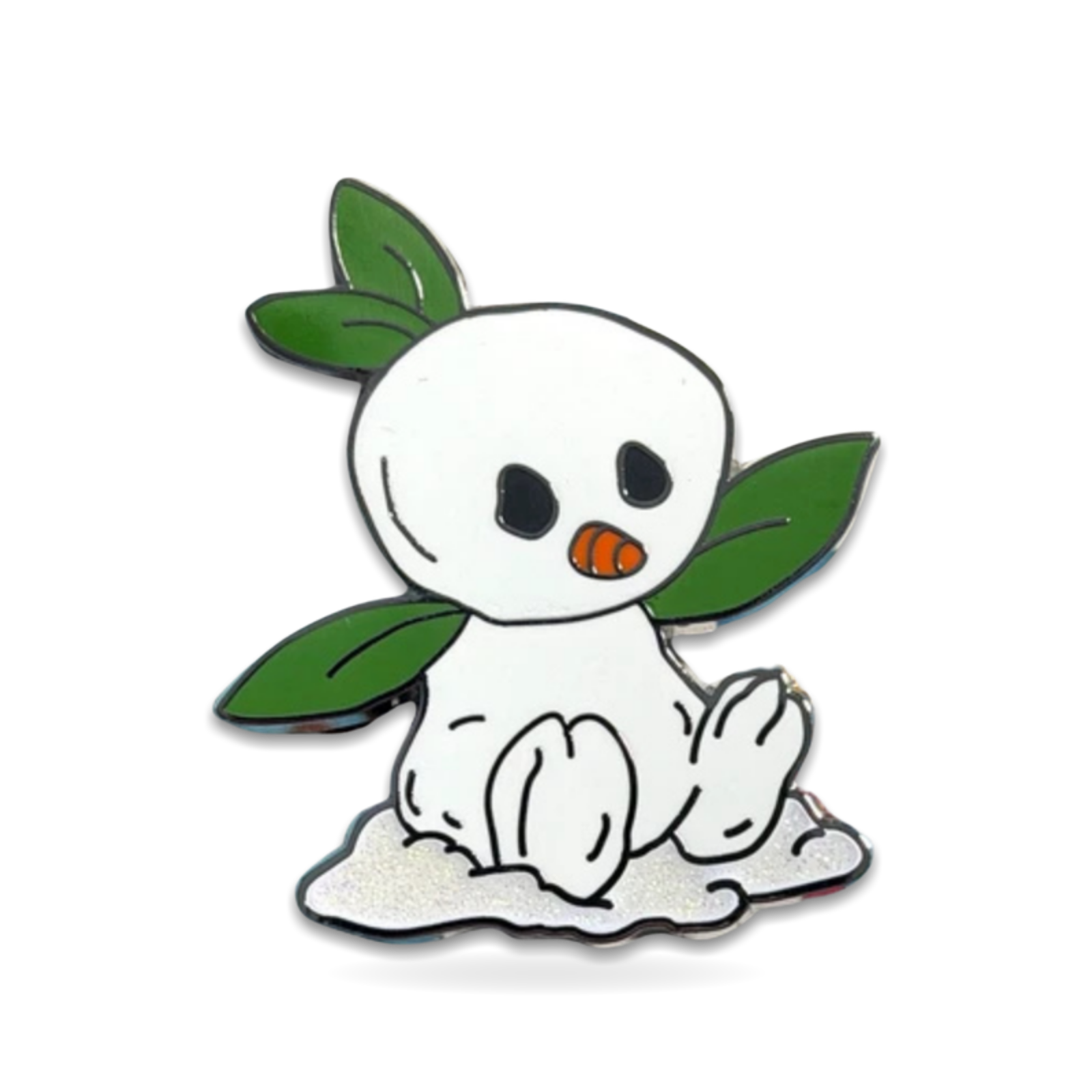 Holiday Mystery Snowman Orange Bird Trading Pin