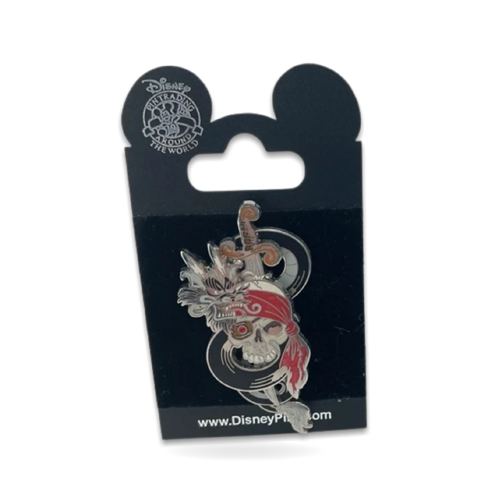 Pirates of the Caribbean Skull Dagger Dangle Single Trading Pin