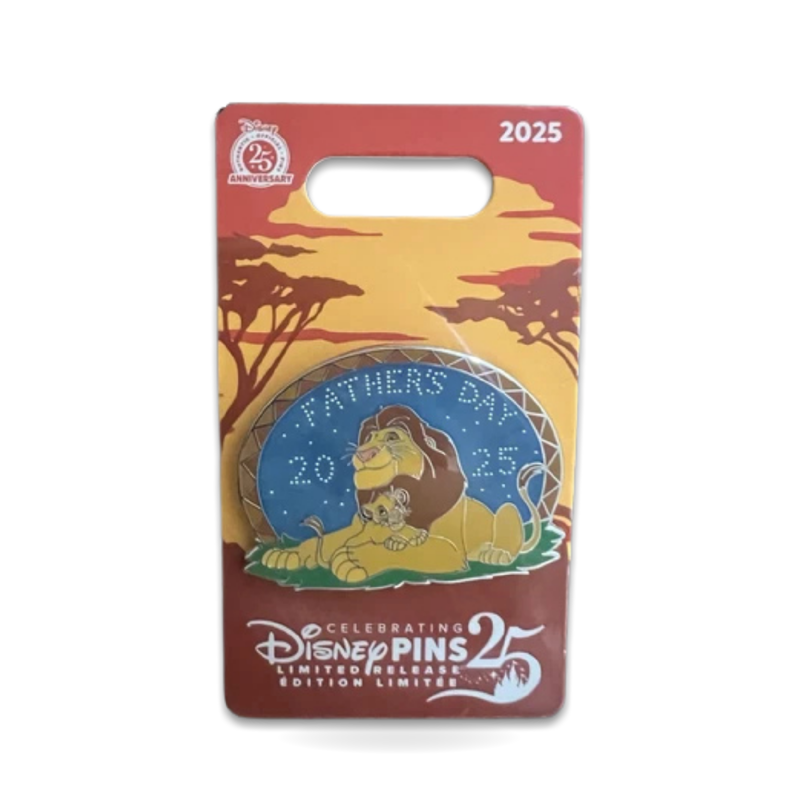 Mufasa and Simba 25th Anniversary Pin