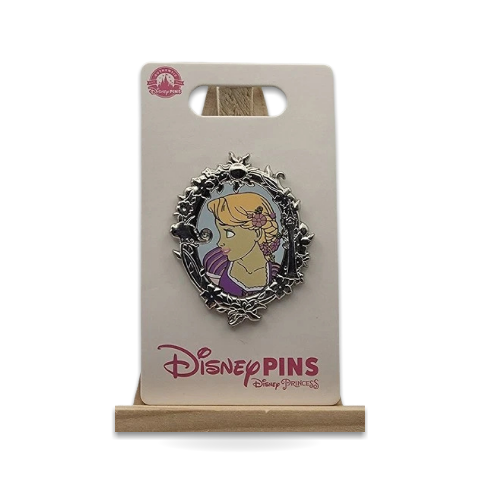 Princess Portrait Silver Rapunzel Tangled 1.75 Trading Pin