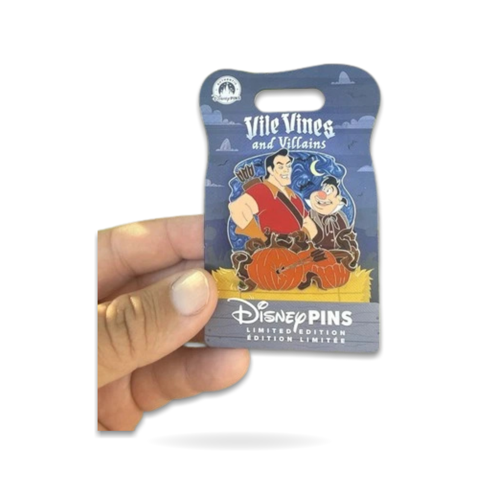 Halloween Villains Beauty the Beast Gaston Trading Pin