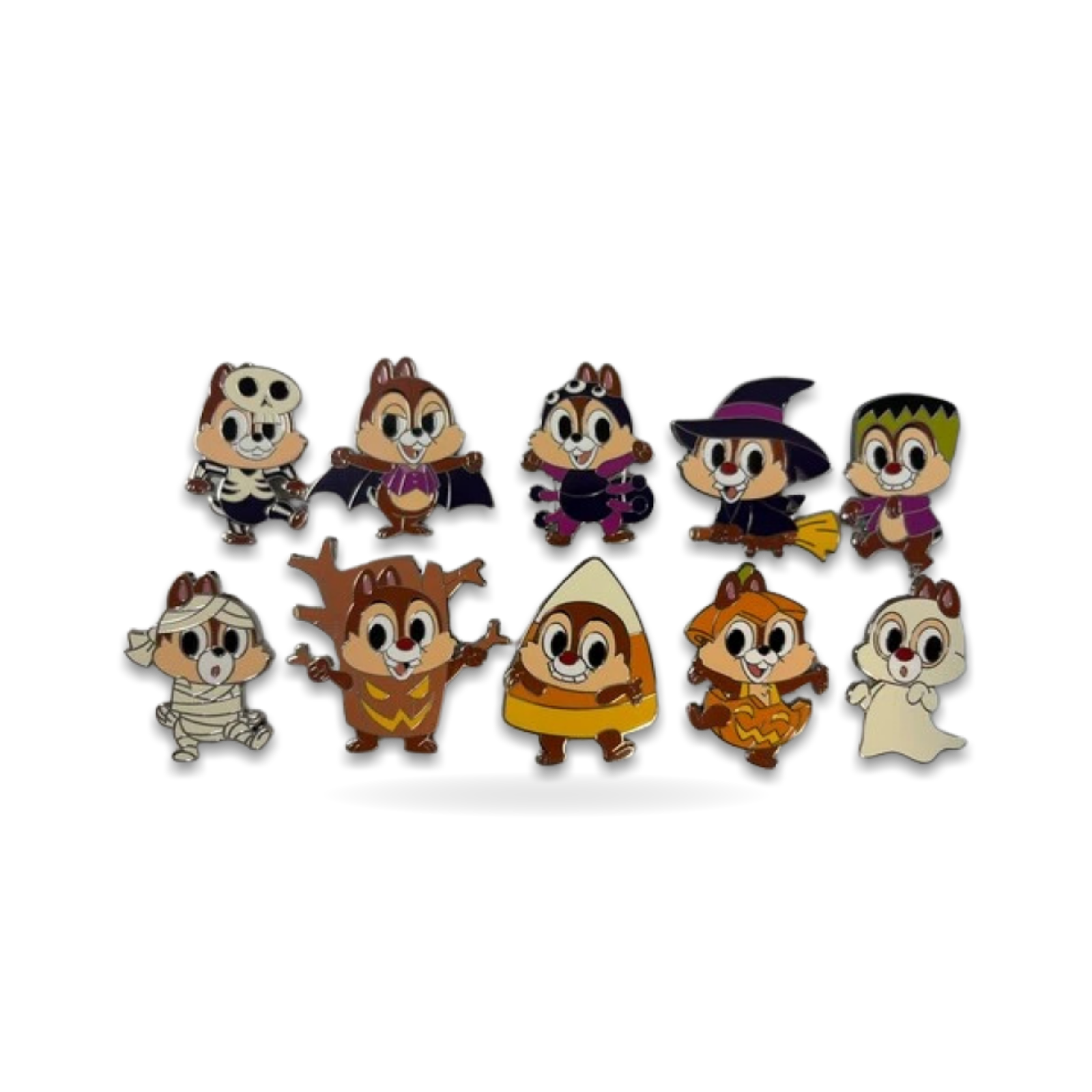 Chip and Dale Halloween Mystery Pin Collection