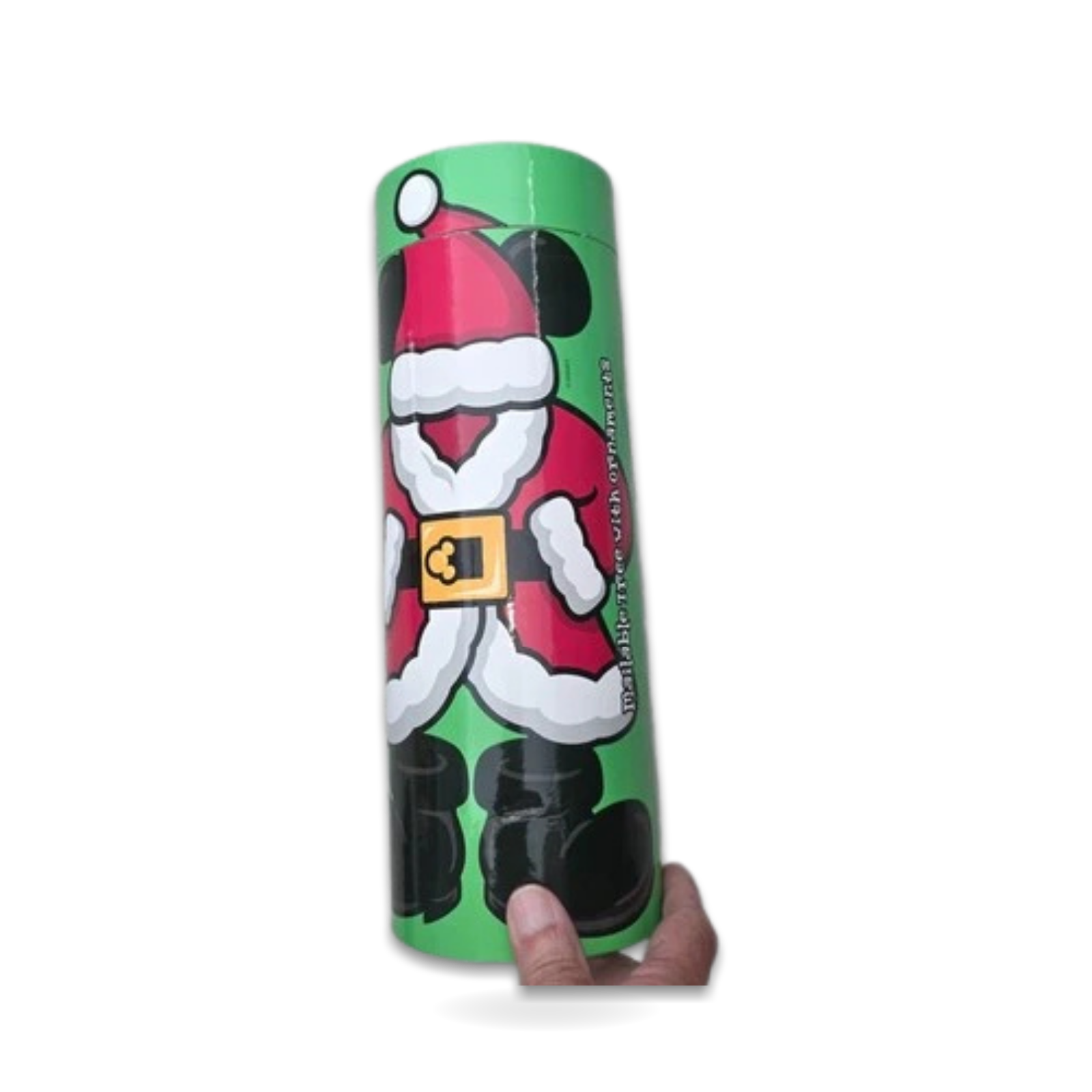 Mailable Tube Christmas Holiday Tree withOrnaments 12.5" Mickey Mouse