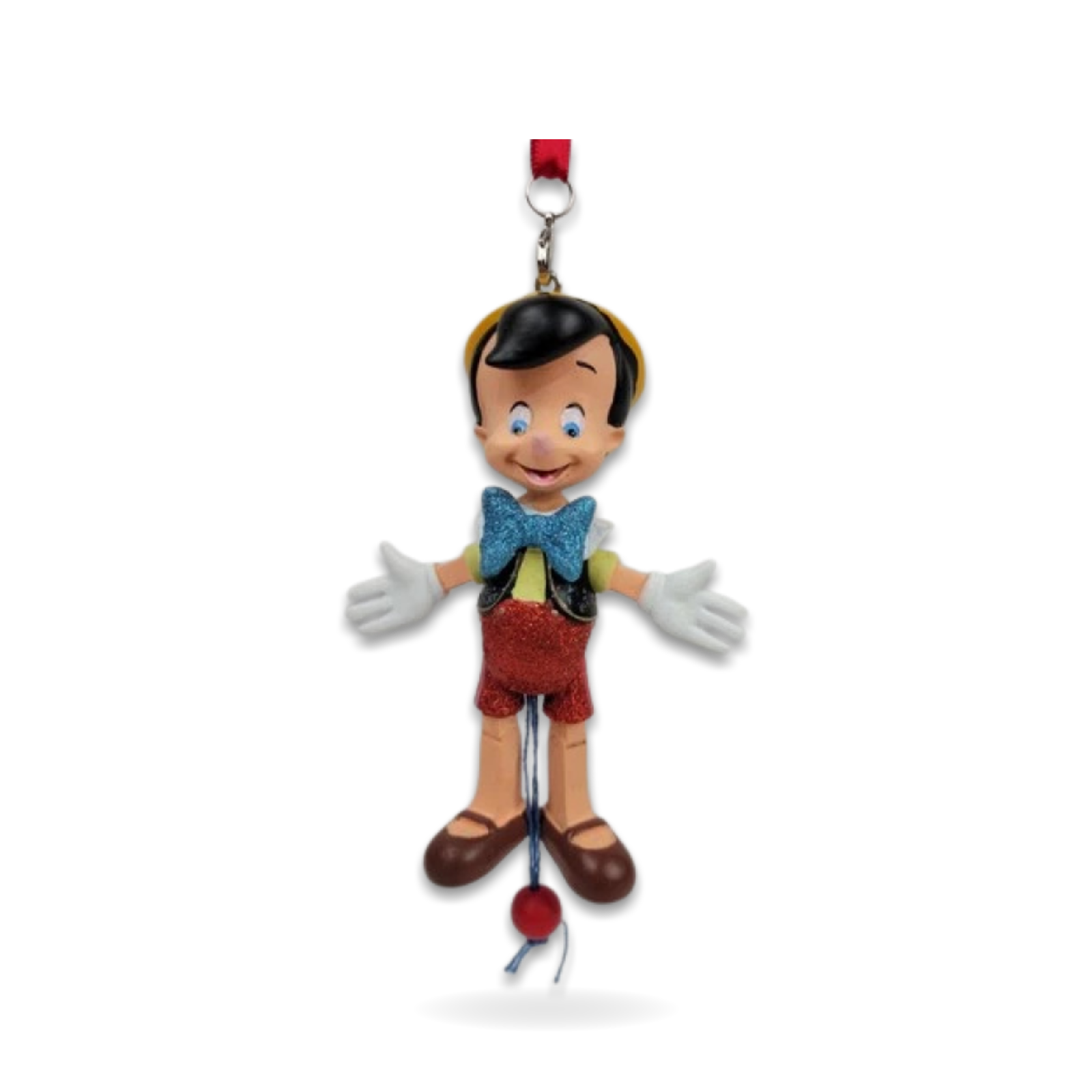 Pinocchio Marionette Puppet Pull String Ornament