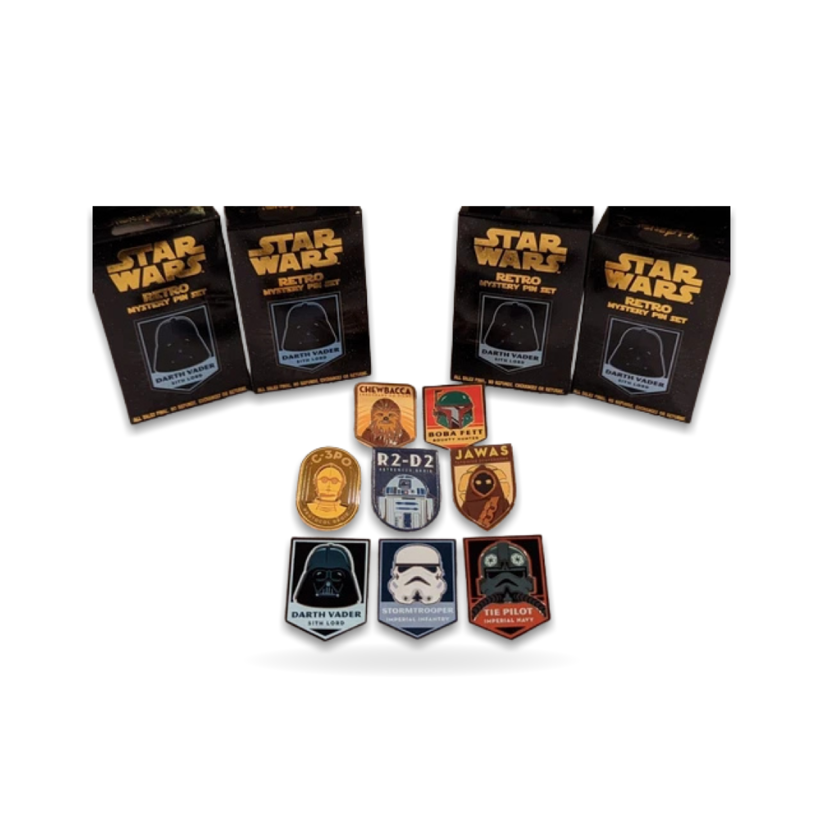 Star Wars Retro Pins with Boxes Trading Pin