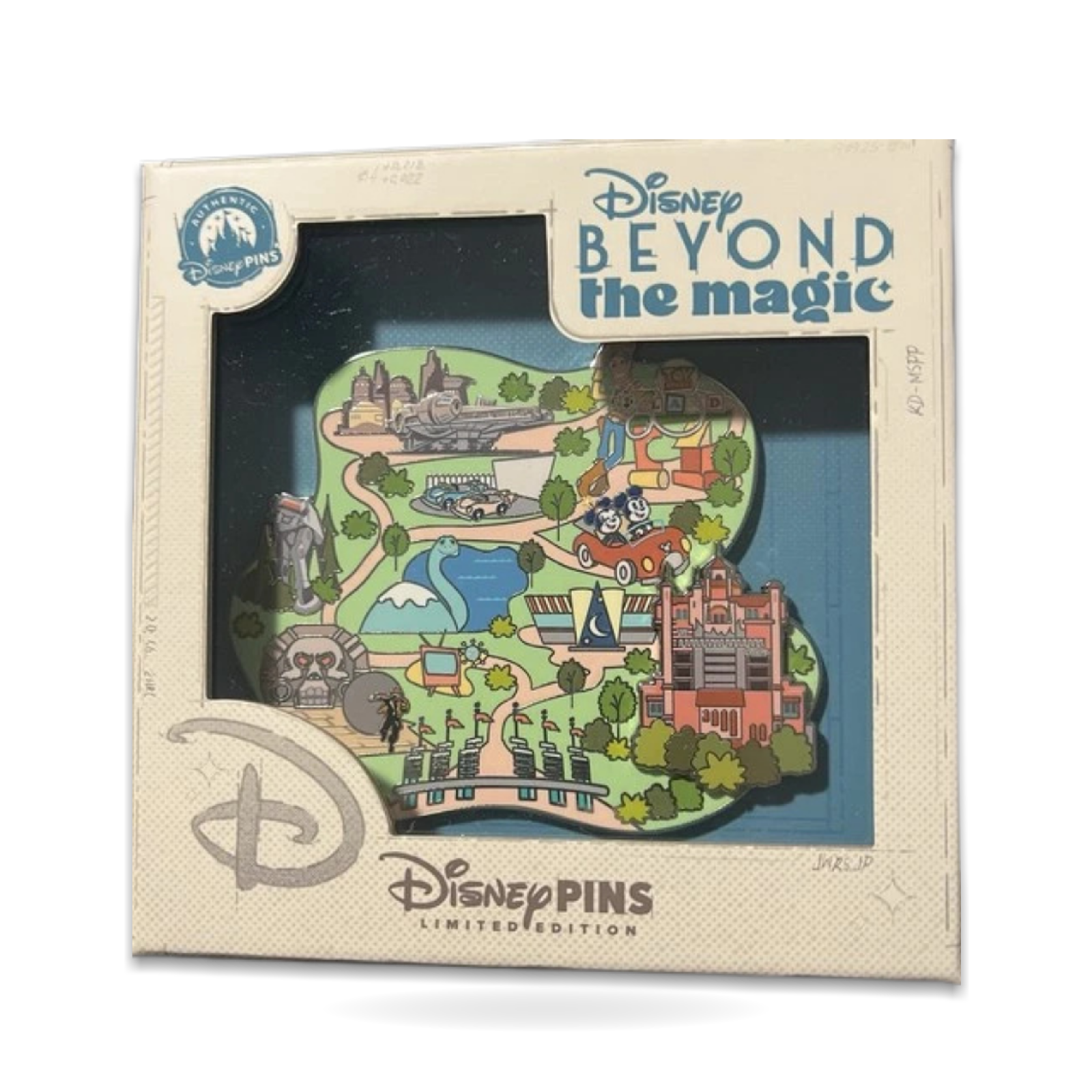D23 Beyond the Magic Hollywood Studios Map Set Limited Edition 300 Trading Pin