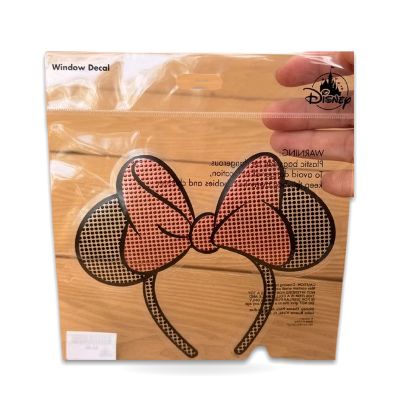 Minnie Mouse Ears Bow Window Decal Ear Headwear