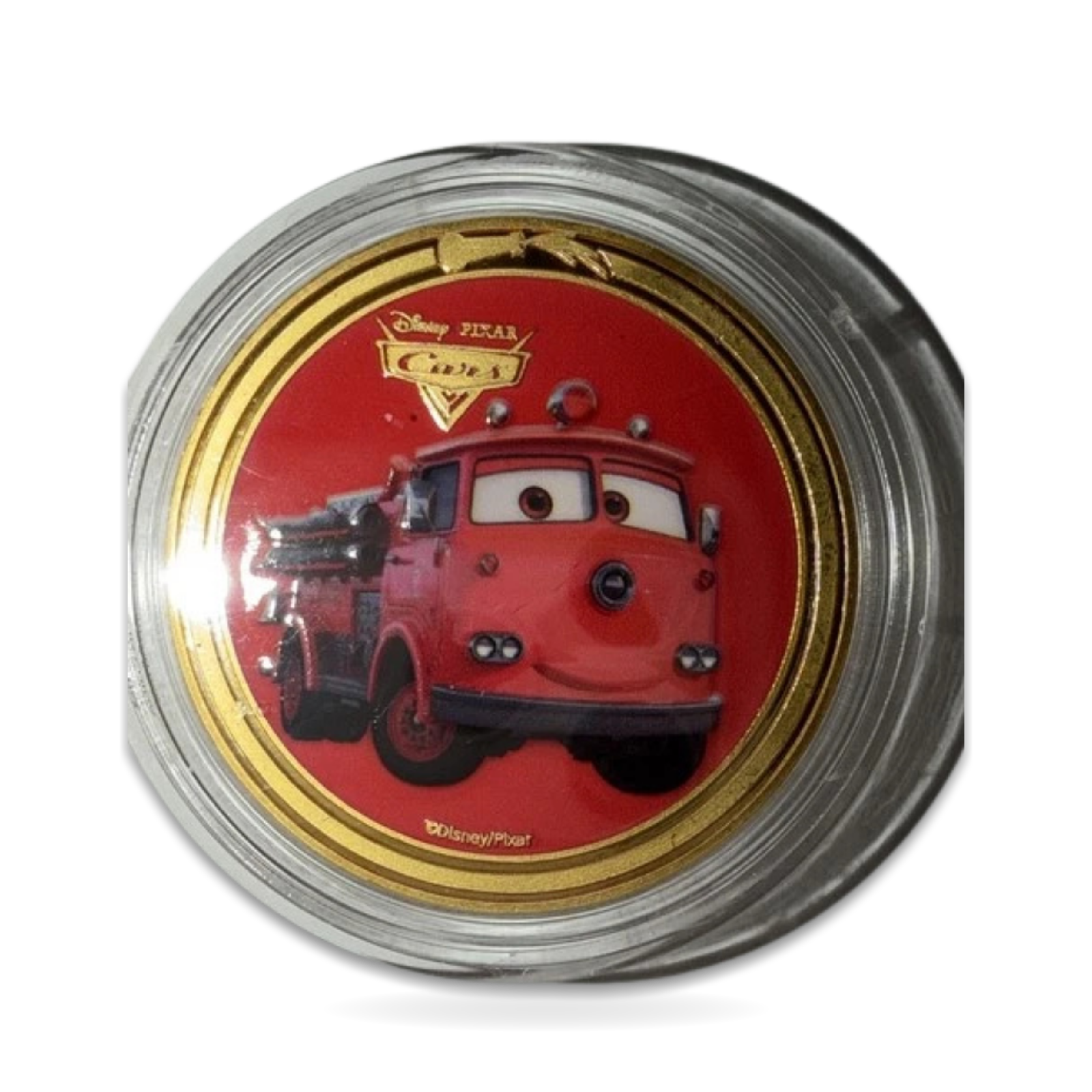 Cars Red Fire truck House Color Coin Medallion