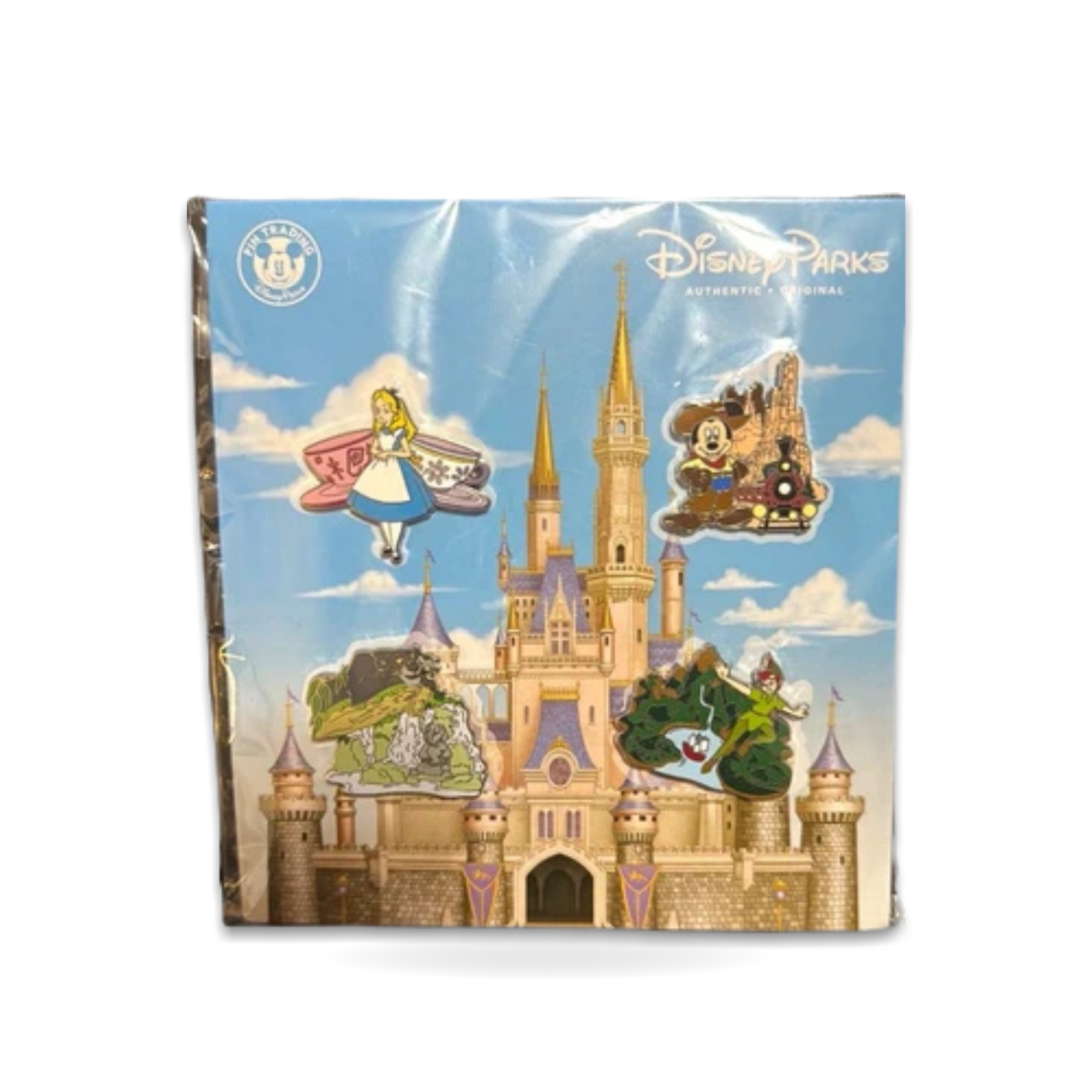 Booster Pack Mickey Mouse Alice Peter Pan Trading Pin
