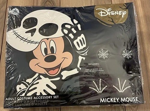 Light-up Skeleton Costume Accessory Set adult Halloween Mickey