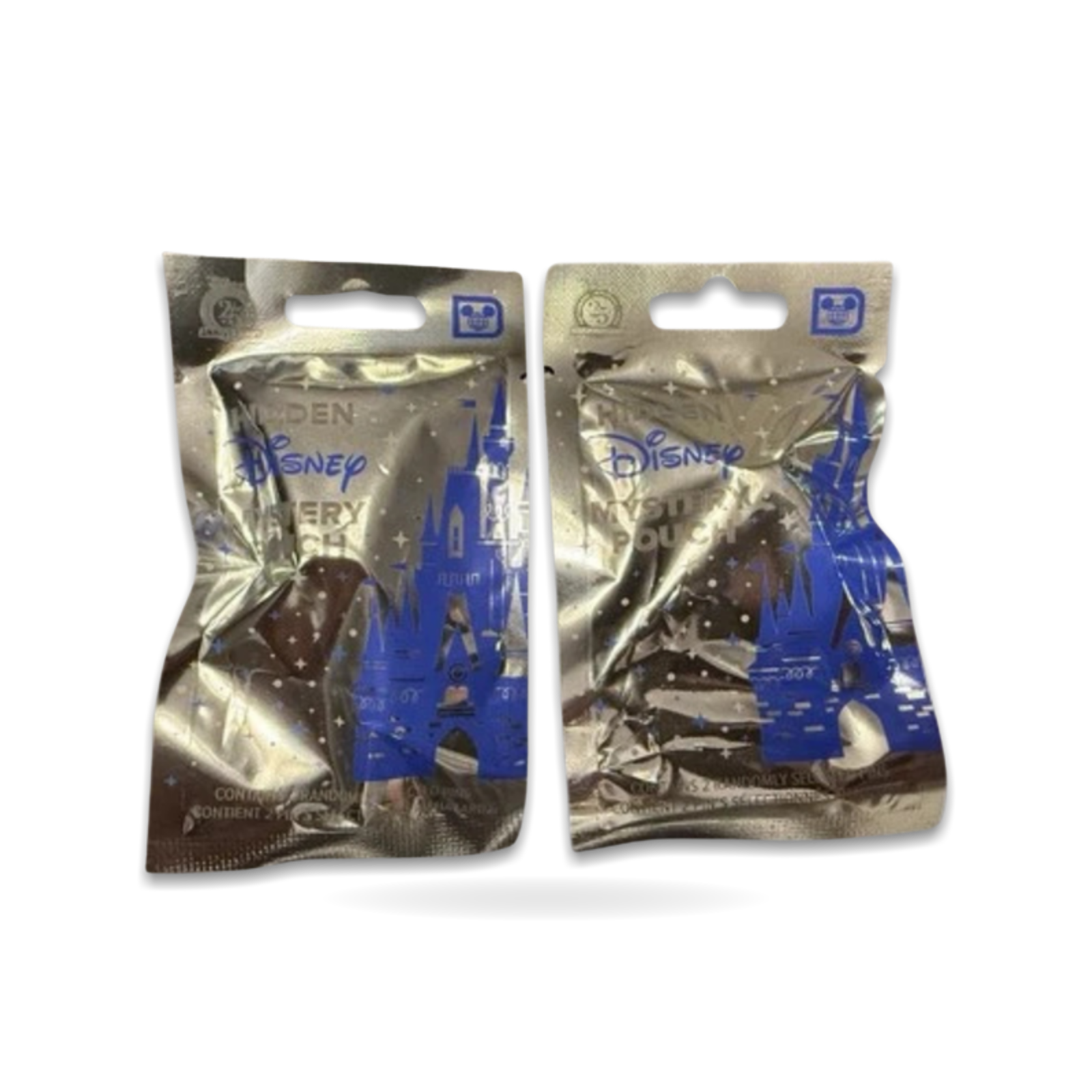 Blue Hidden 2 Pin Mystery Pouch Set Trading Pin