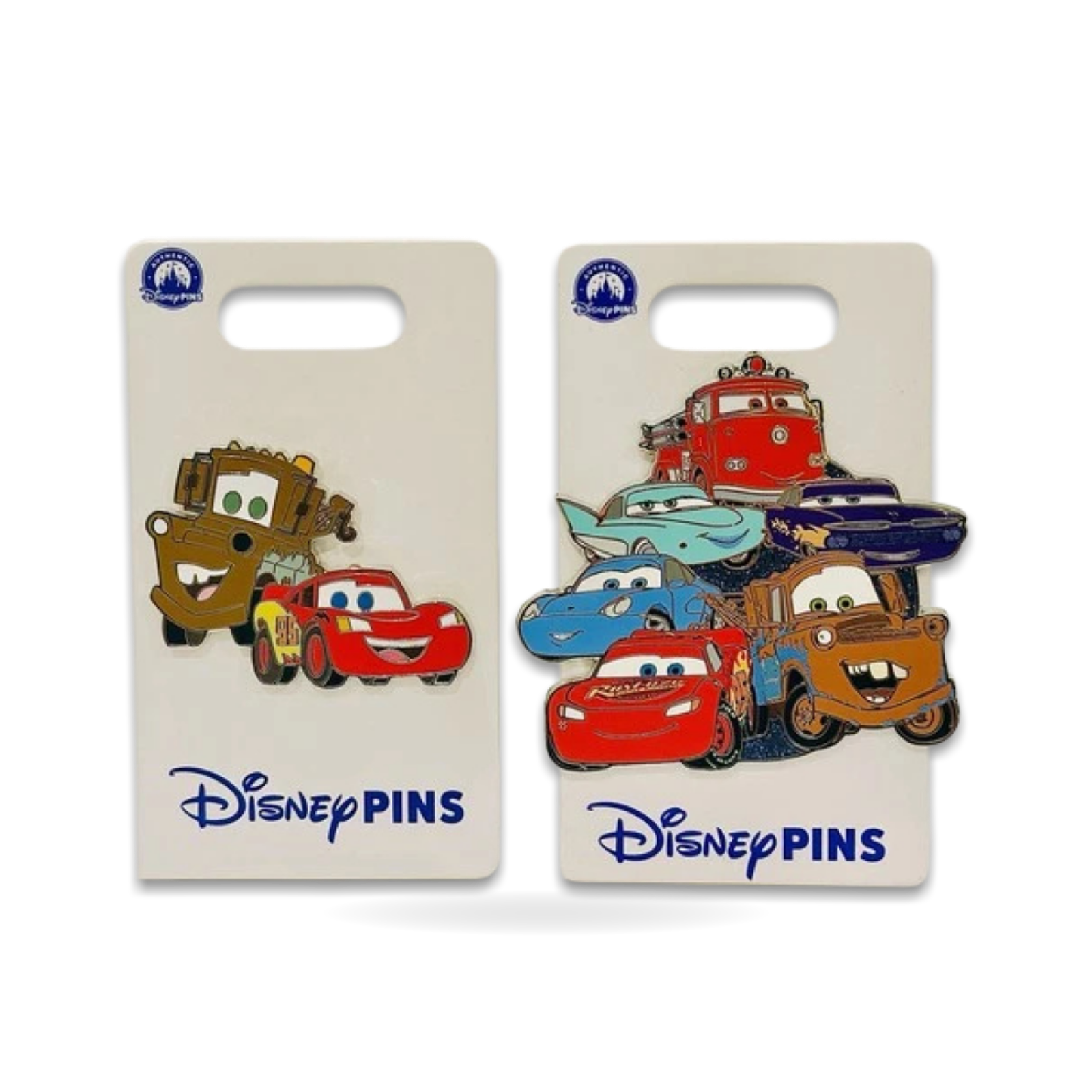 Pixar Cars Lightning McQueen Mater 2 Trading Pin