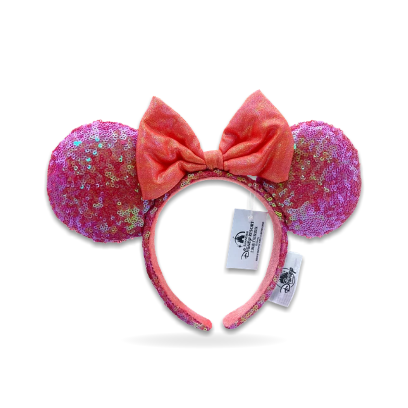 Red Gold Multicolor Minnie Mouse Sparkle Ear Headwear