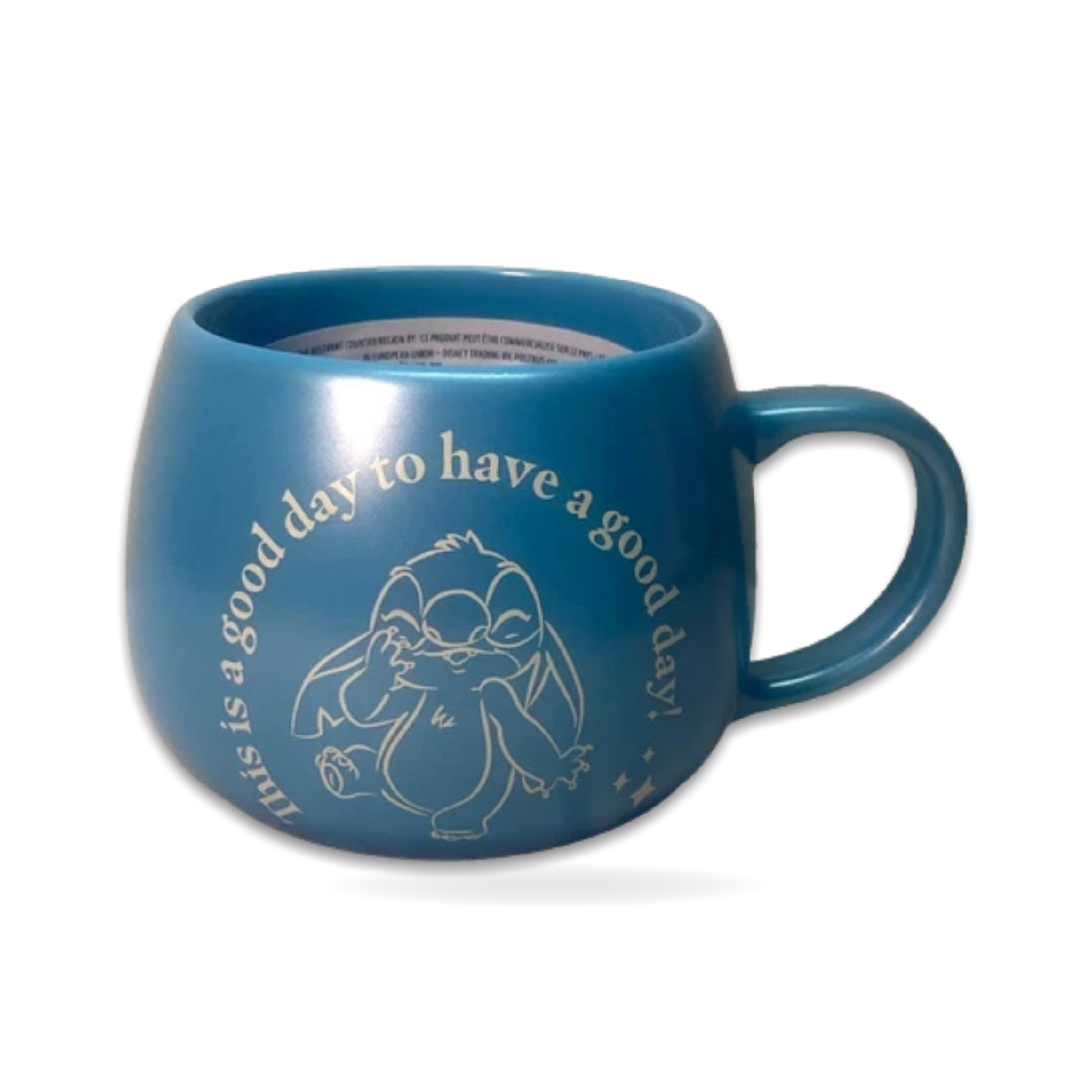 Stitch Good Day Blue Stoneware Mug