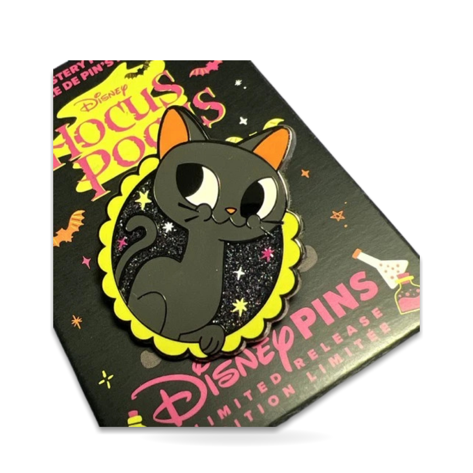 Hocus Pocus Black Cat Mystery Pin