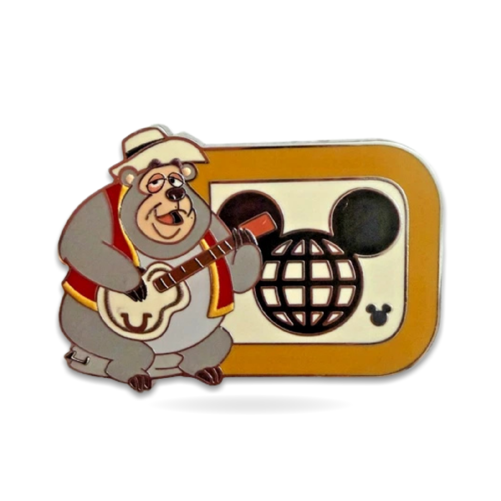 Hidden Mickey Wave Icon Big Al Trading Pin