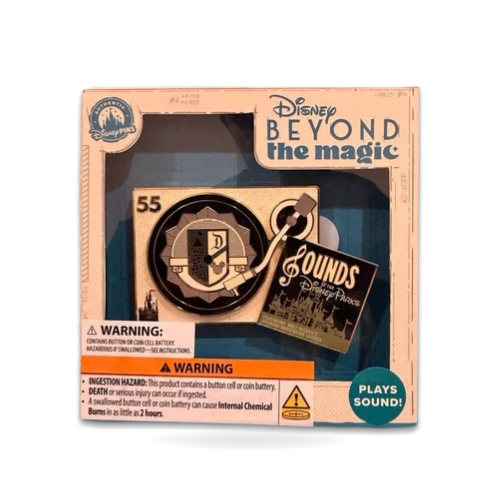D23 Expo Beyond the Magic Sounds Of the Record Limited Edition 750 Trading Pin